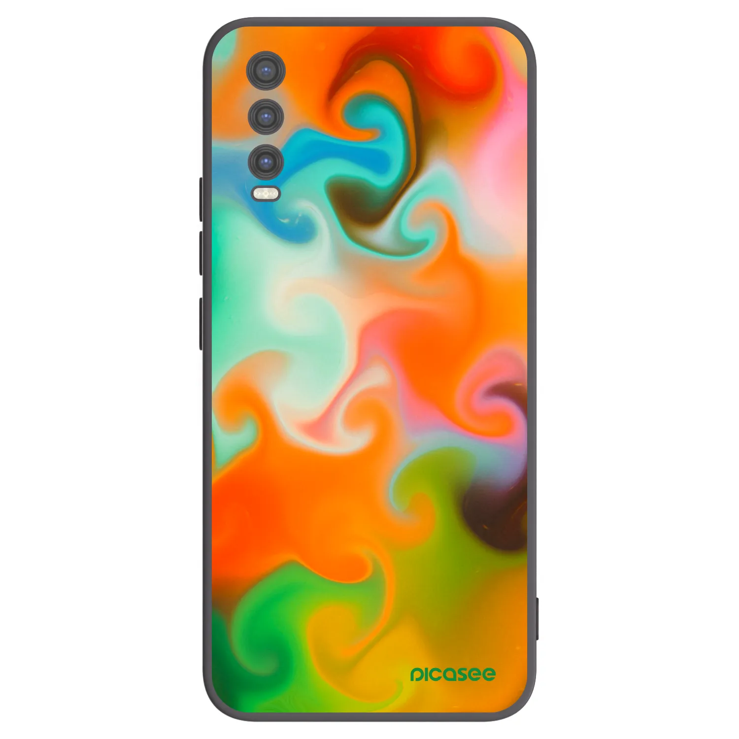 Picasee crna silikonska maskica za Vivo Y20s - Juice