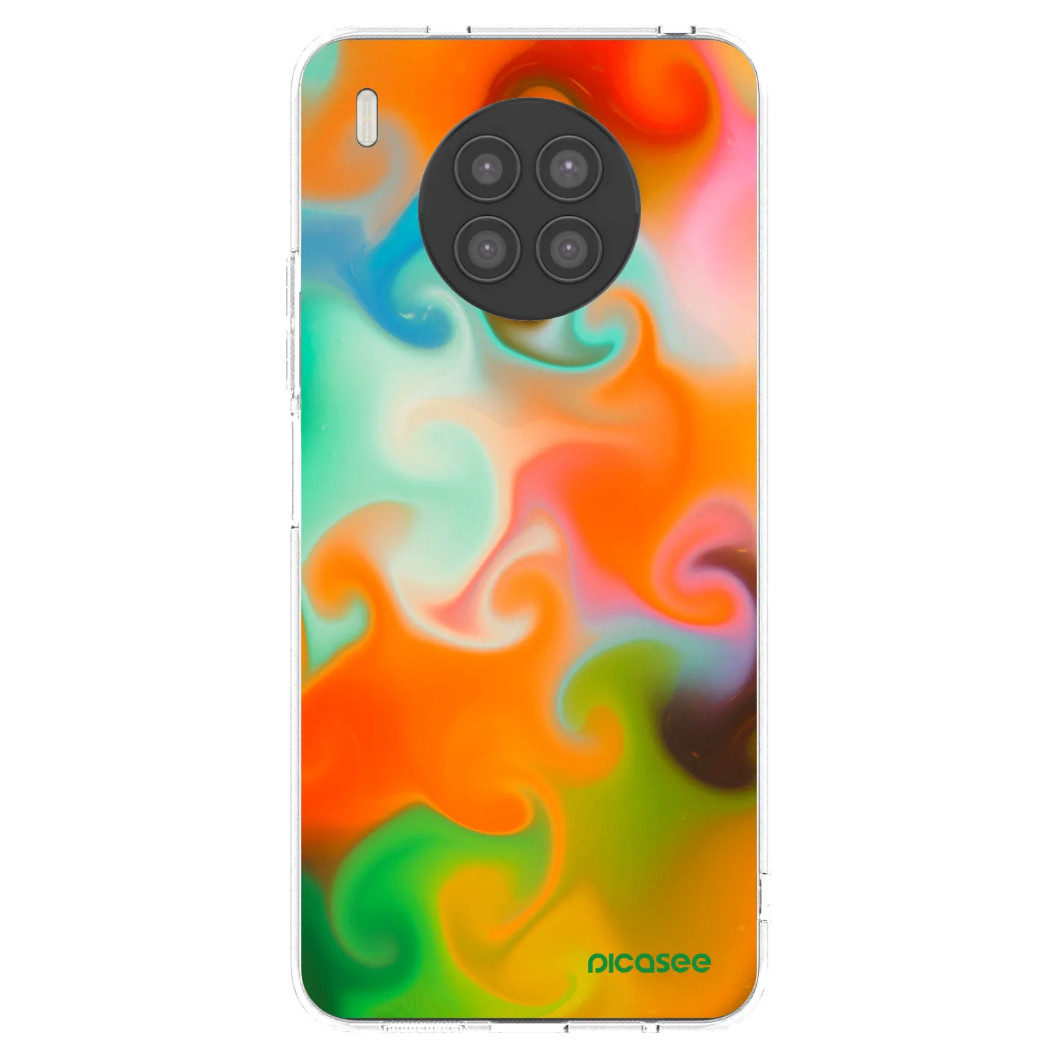 Picasee silikonska prozirna maskica za Huawei Nova 8i - Juice
