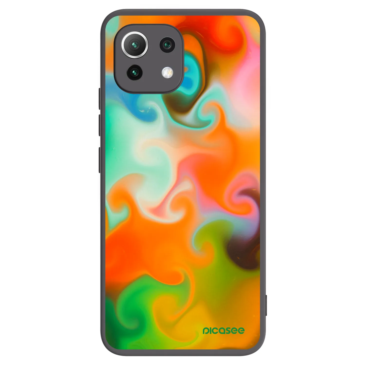 Picasee crna silikonska maskica za Xiaomi 11 Lite 5G NE - Juice