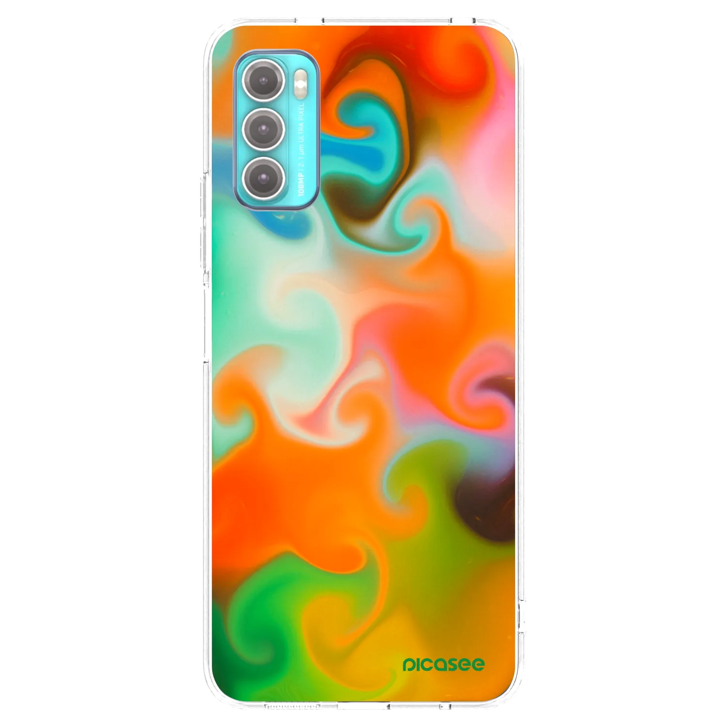 Picasee silikonska prozirna maskica za Motorola Moto G60 - Juice