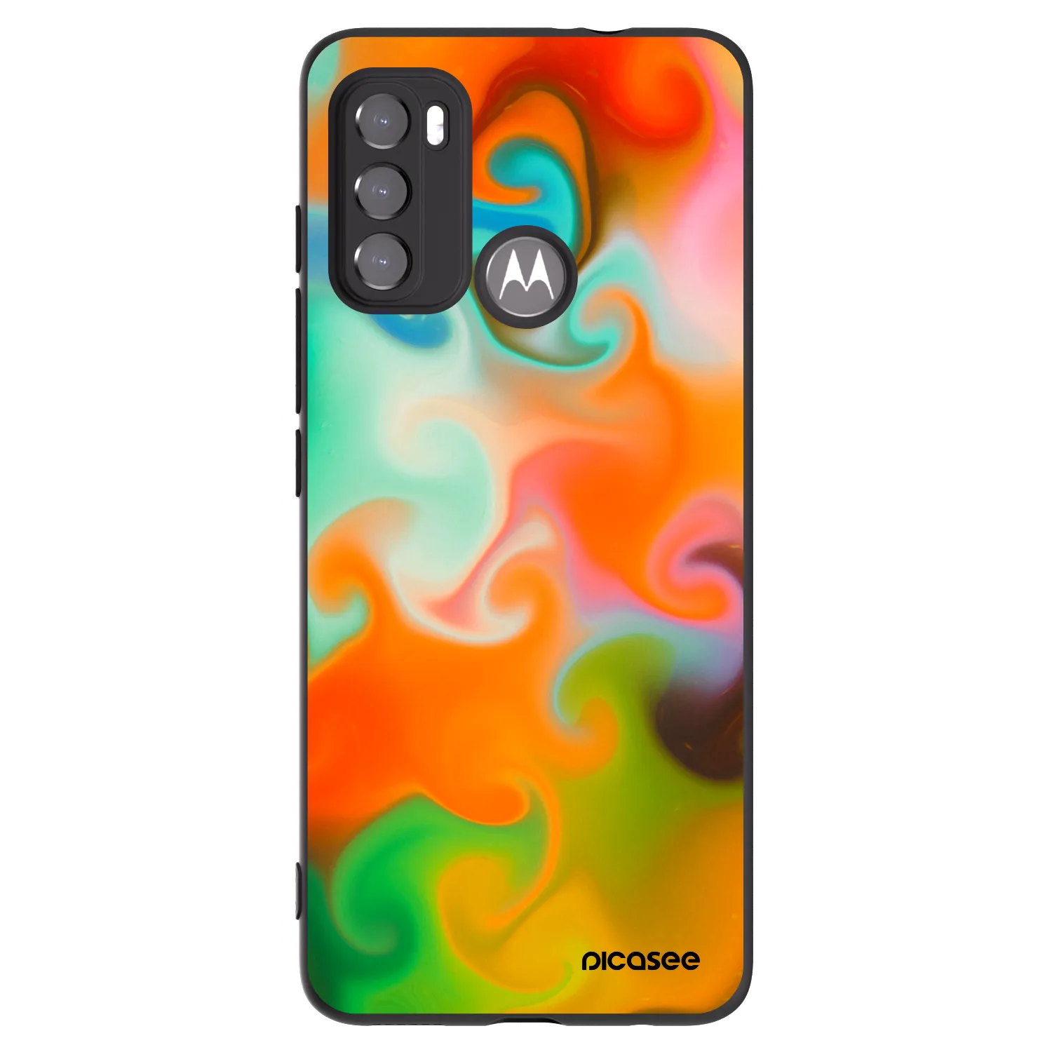 Picasee crna silikonska maskica za Motorola Moto G60 - Juice