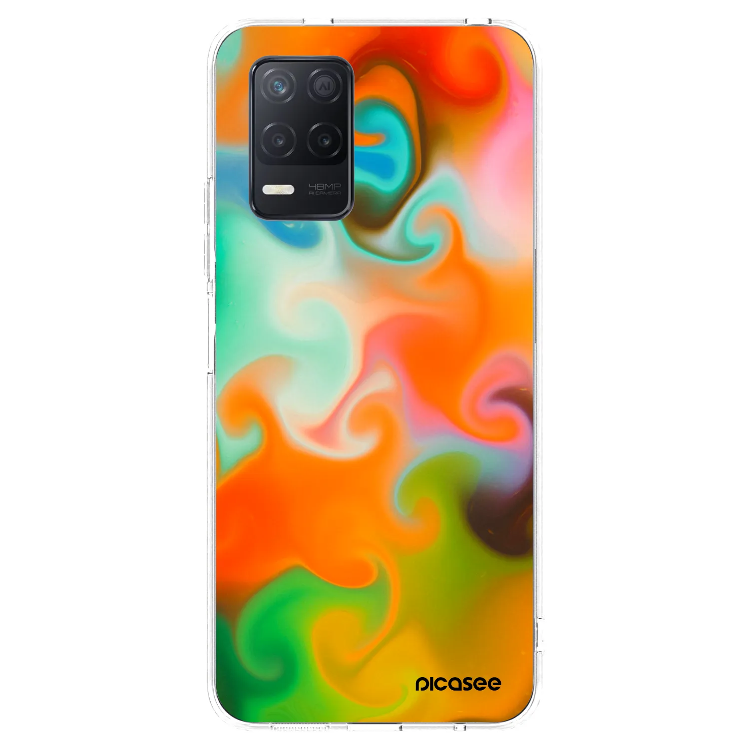 Picasee silikonska prozirna maskica za Realme 8 5G - Juice