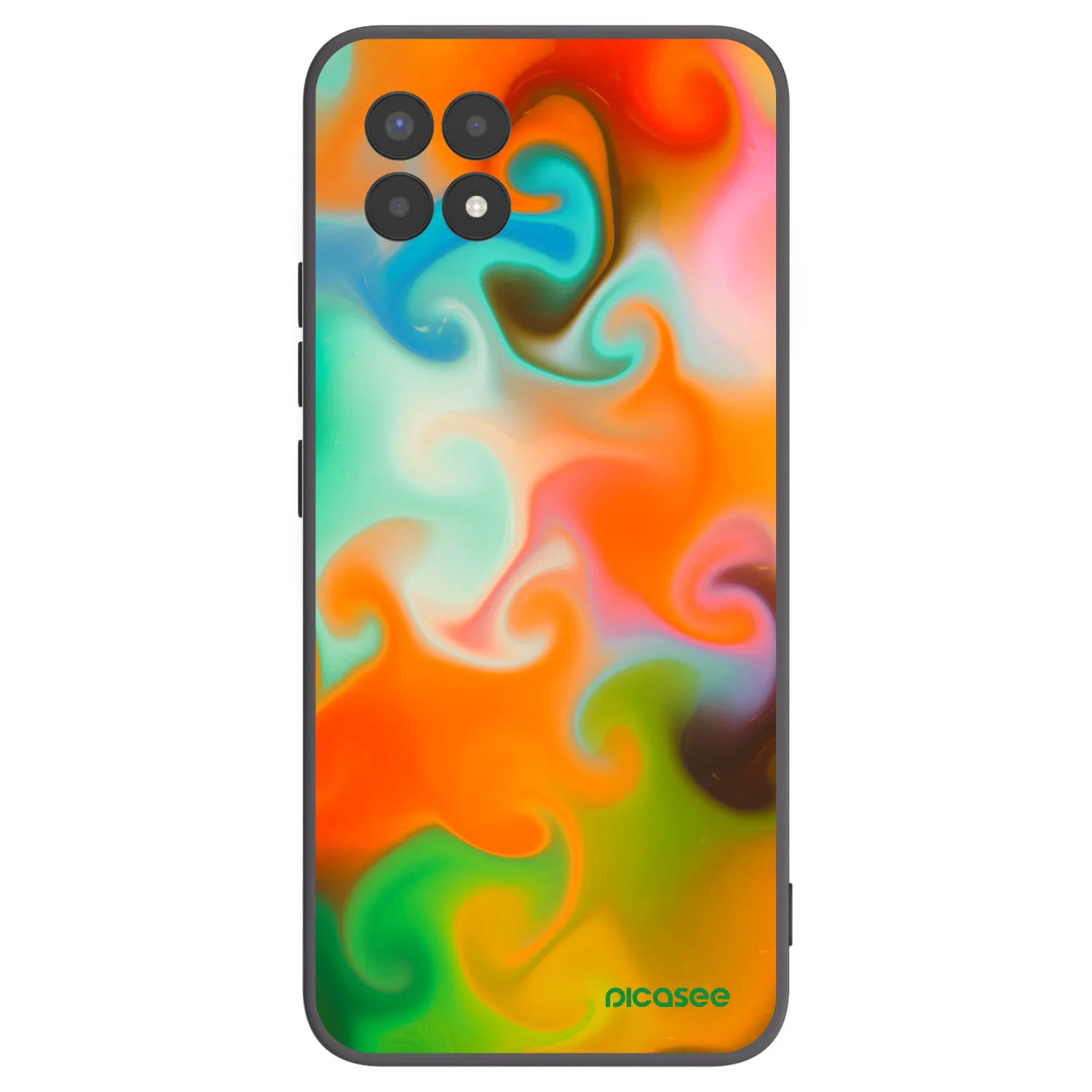 Picasee crna silikonska maskica za Realme 8i - Juice