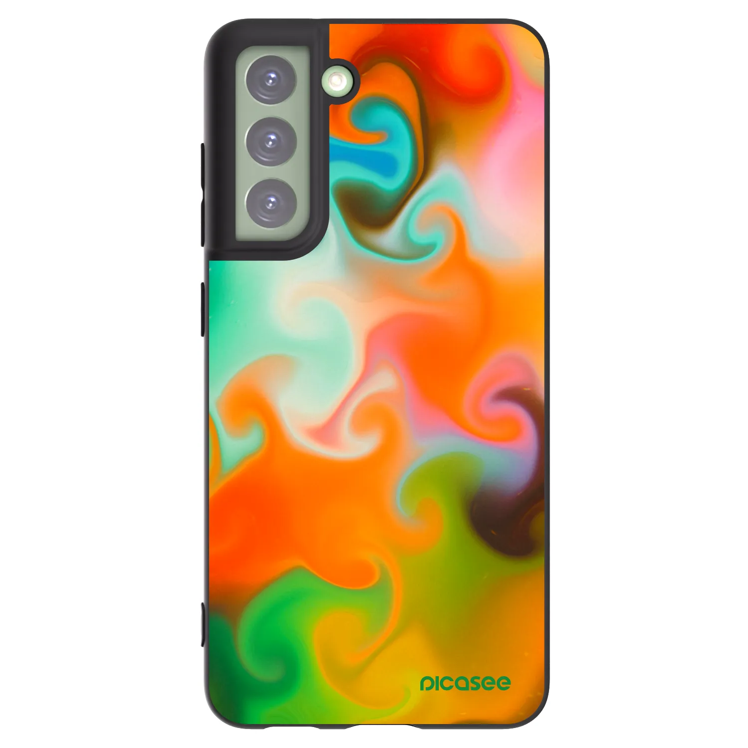 Picasee crna silikonska maskica za Samsung Galaxy S21 FE 5G - Juice