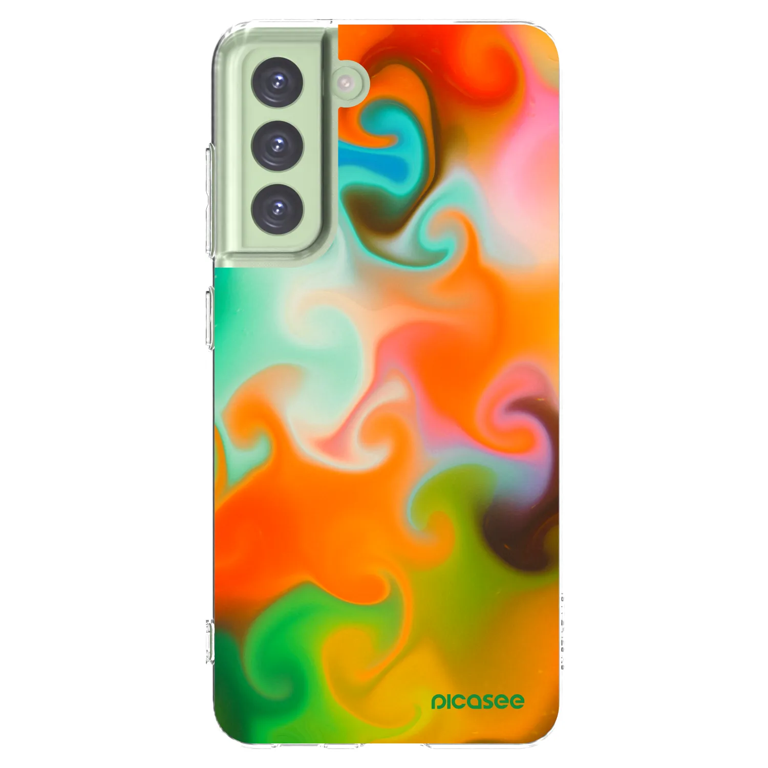 Picasee silikonska prozirna maskica za Samsung Galaxy S21 FE 5G - Juice