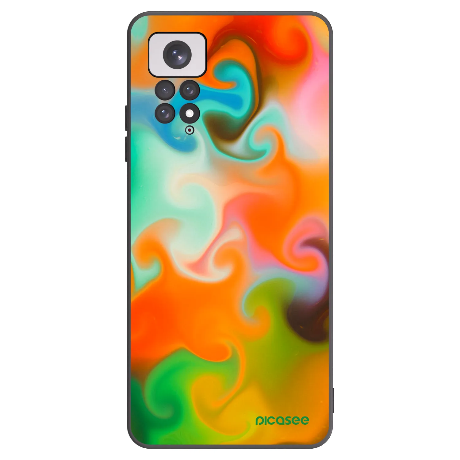 Picasee crna silikonska maskica za Xiaomi Redmi Note 11 - Juice