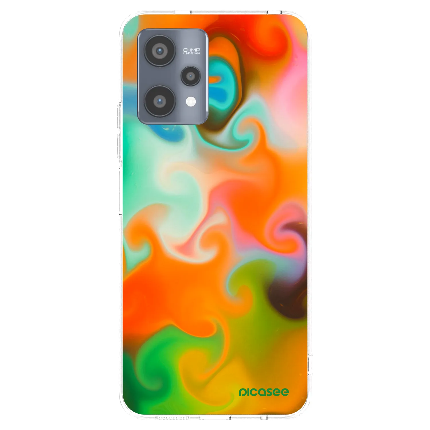 Picasee silikonska prozirna maskica za Realme 9 Pro 5G - Juice