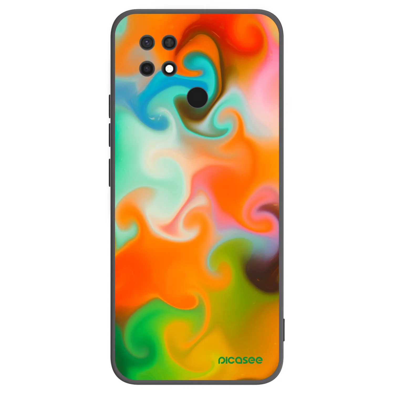 Picasee crna silikonska maskica za Xiaomi Redmi 10C - Juice