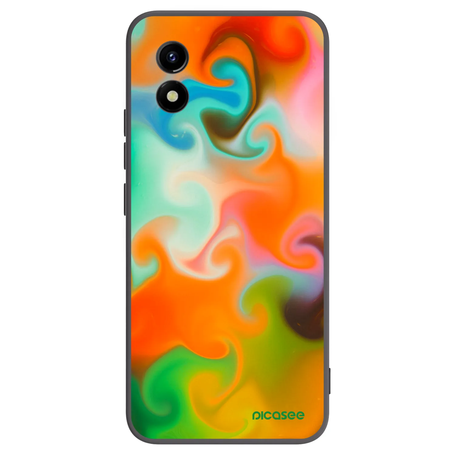 Picasee crna silikonska maskica za Vivo Y01 - Juice