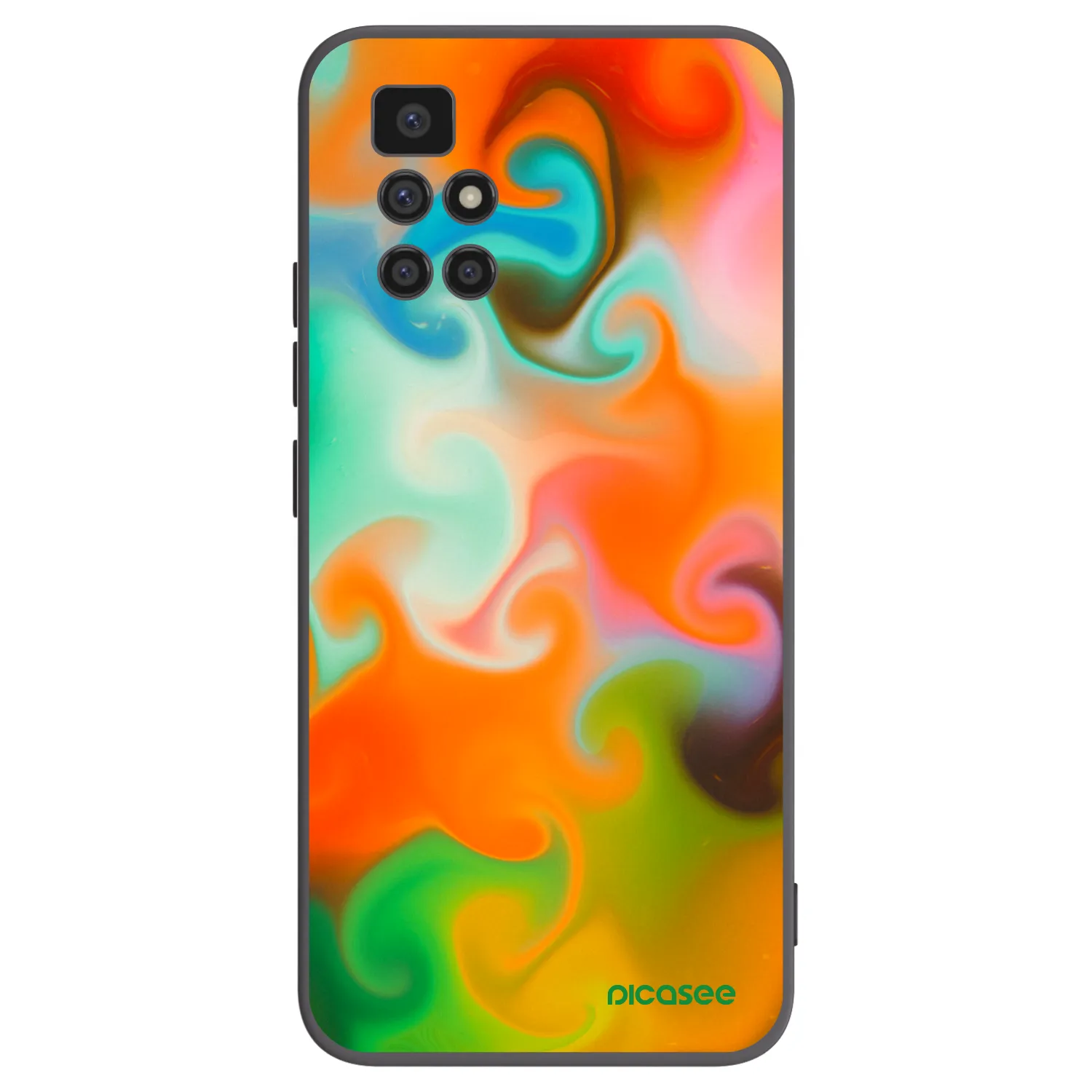 Picasee crna silikonska maskica za Xiaomi Redmi 10 (2022) - Juice