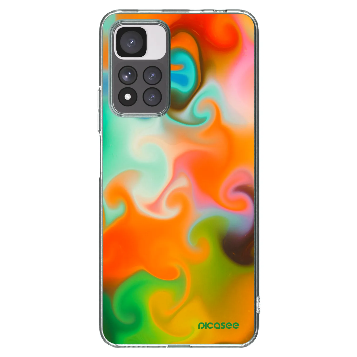Picasee silikonska prozirna maskica za Xiaomi Redmi Note 11 Pro+ 5G - Juice