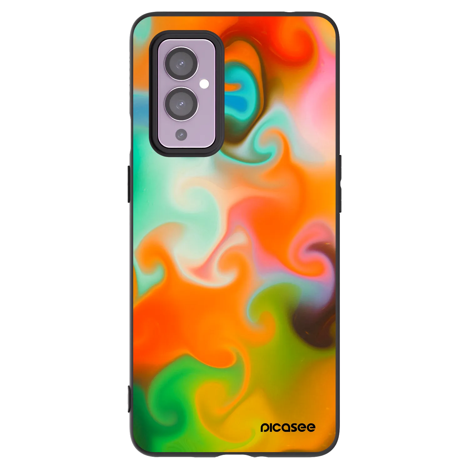Picasee crna silikonska maskica za OnePlus 9 - Juice