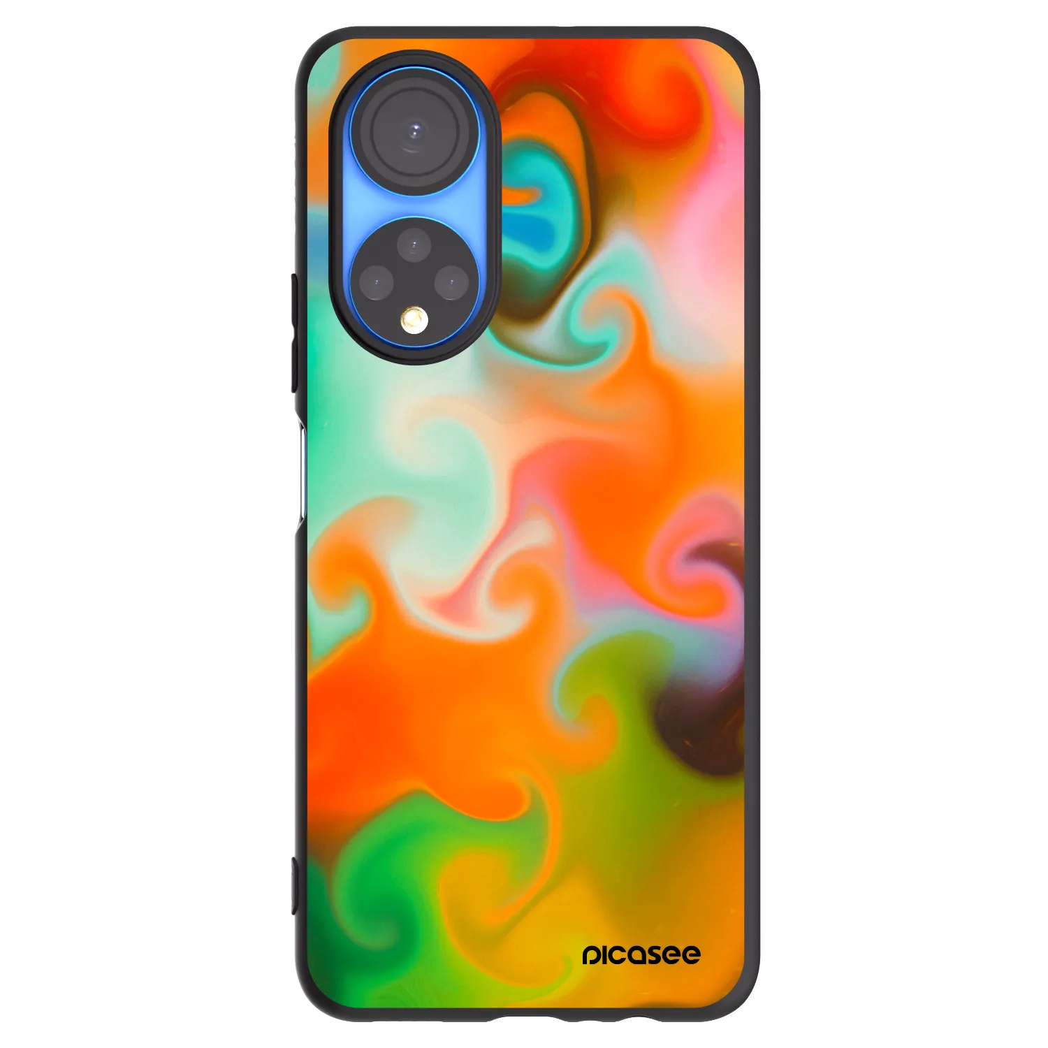 Picasee crna silikonska maskica za Honor X7 - Juice