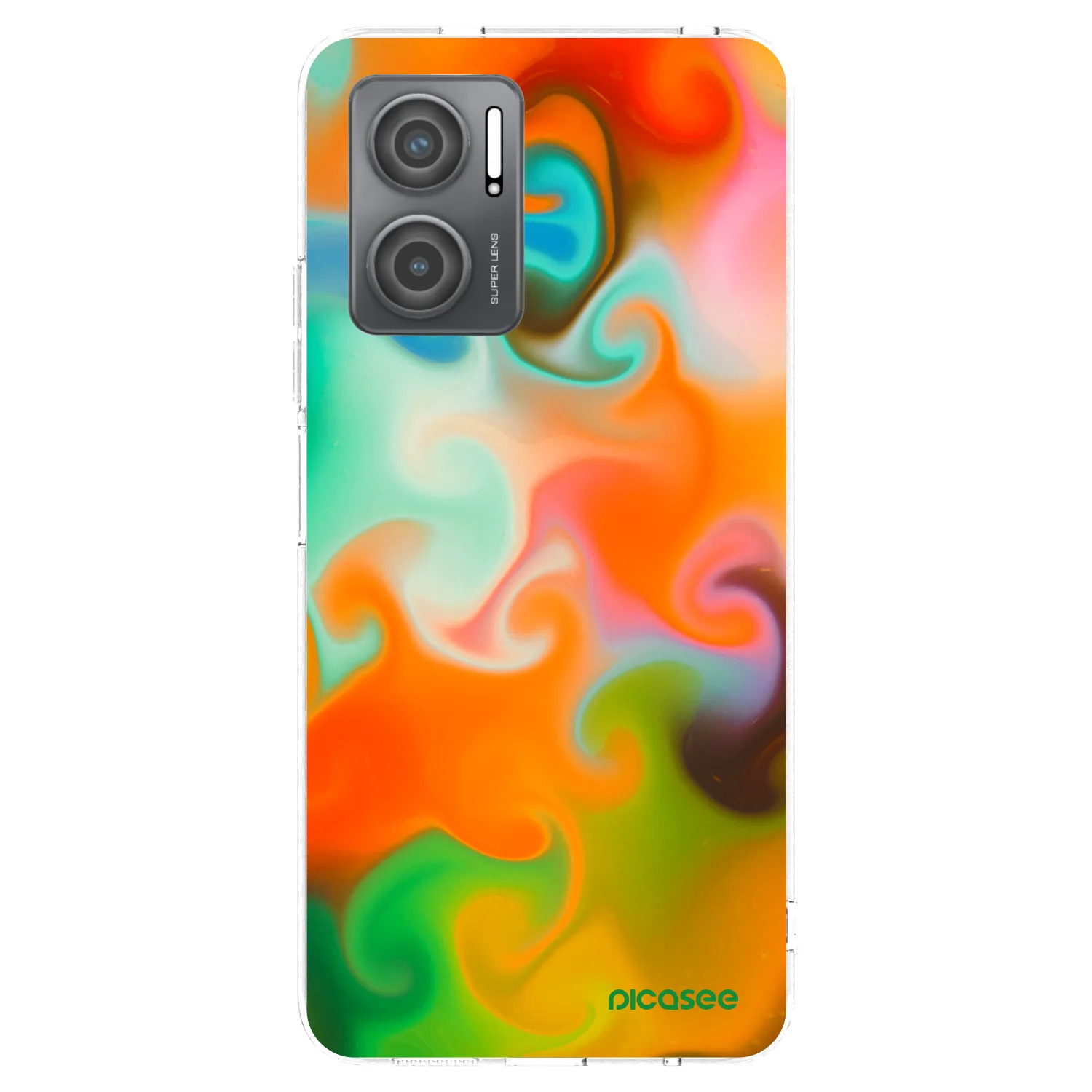Picasee silikonska prozirna maskica za Xiaomi Redmi 10 5G - Juice