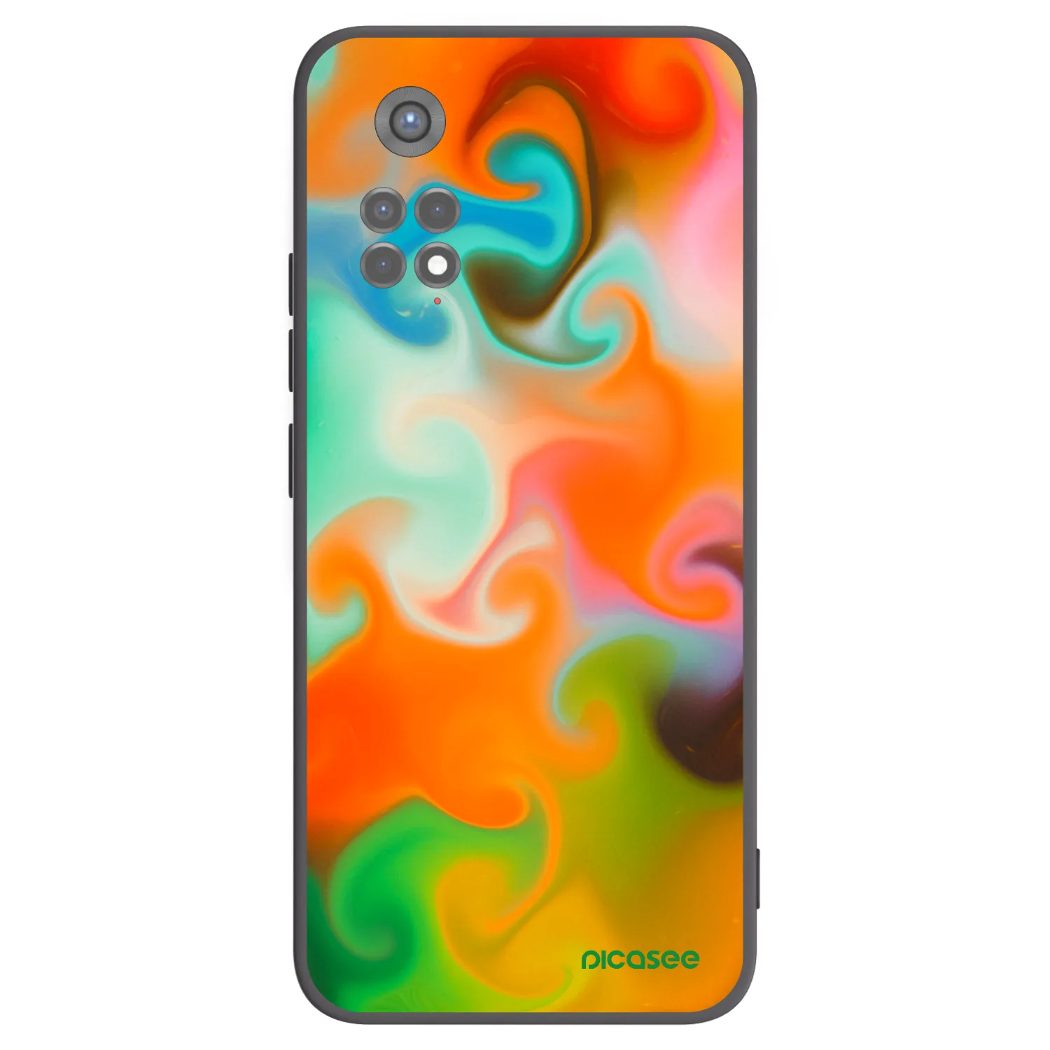Picasee crna silikonska maskica za Xiaomi Redmi Note 11S 5G - Juice