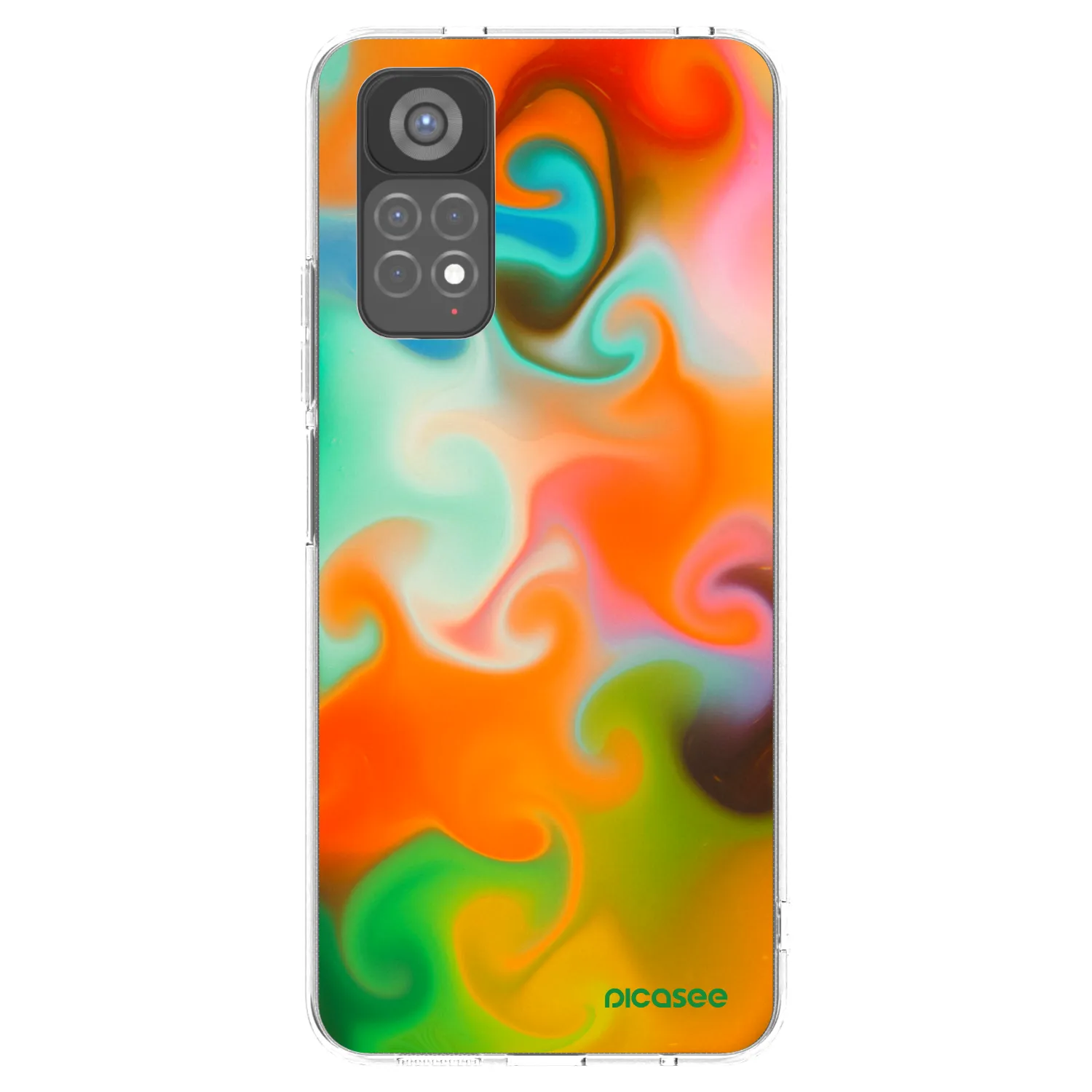 Picasee silikonska prozirna maskica za Xiaomi Redmi Note 11S 5G - Juice