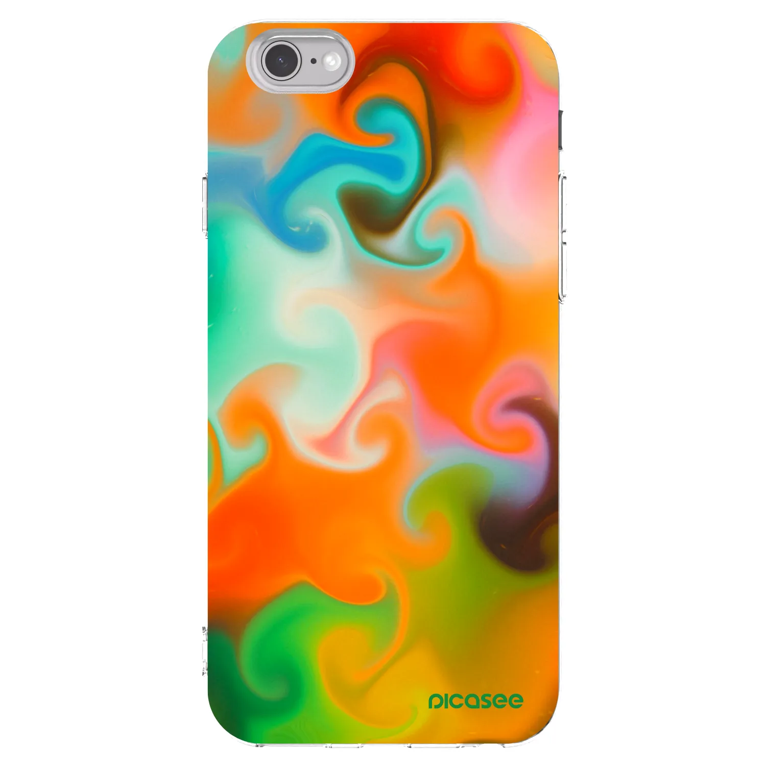 Picasee silikonska prozirna maskica za Apple iPhone 6/6S - Juice