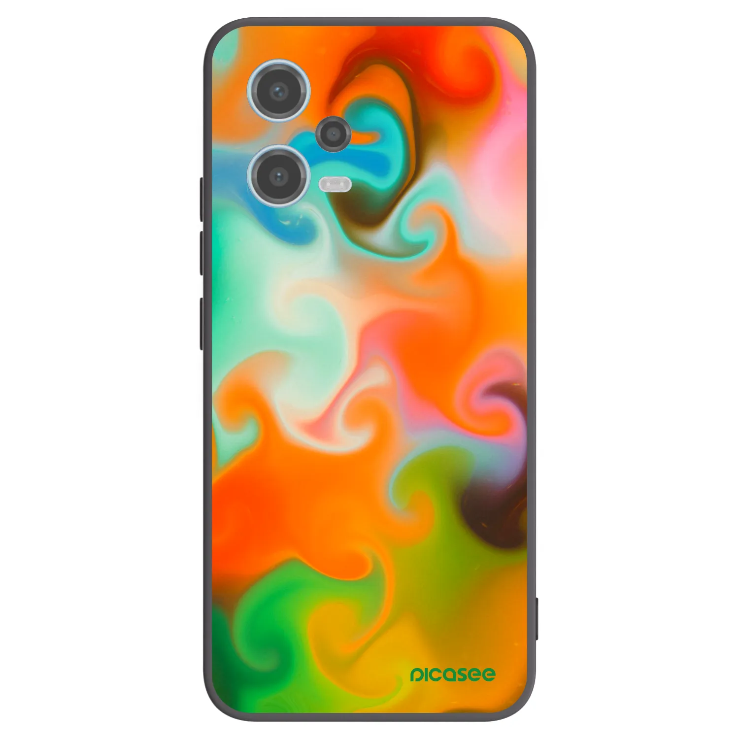 Picasee crna silikonska maskica za Xiaomi Redmi Note 12 5G - Juice