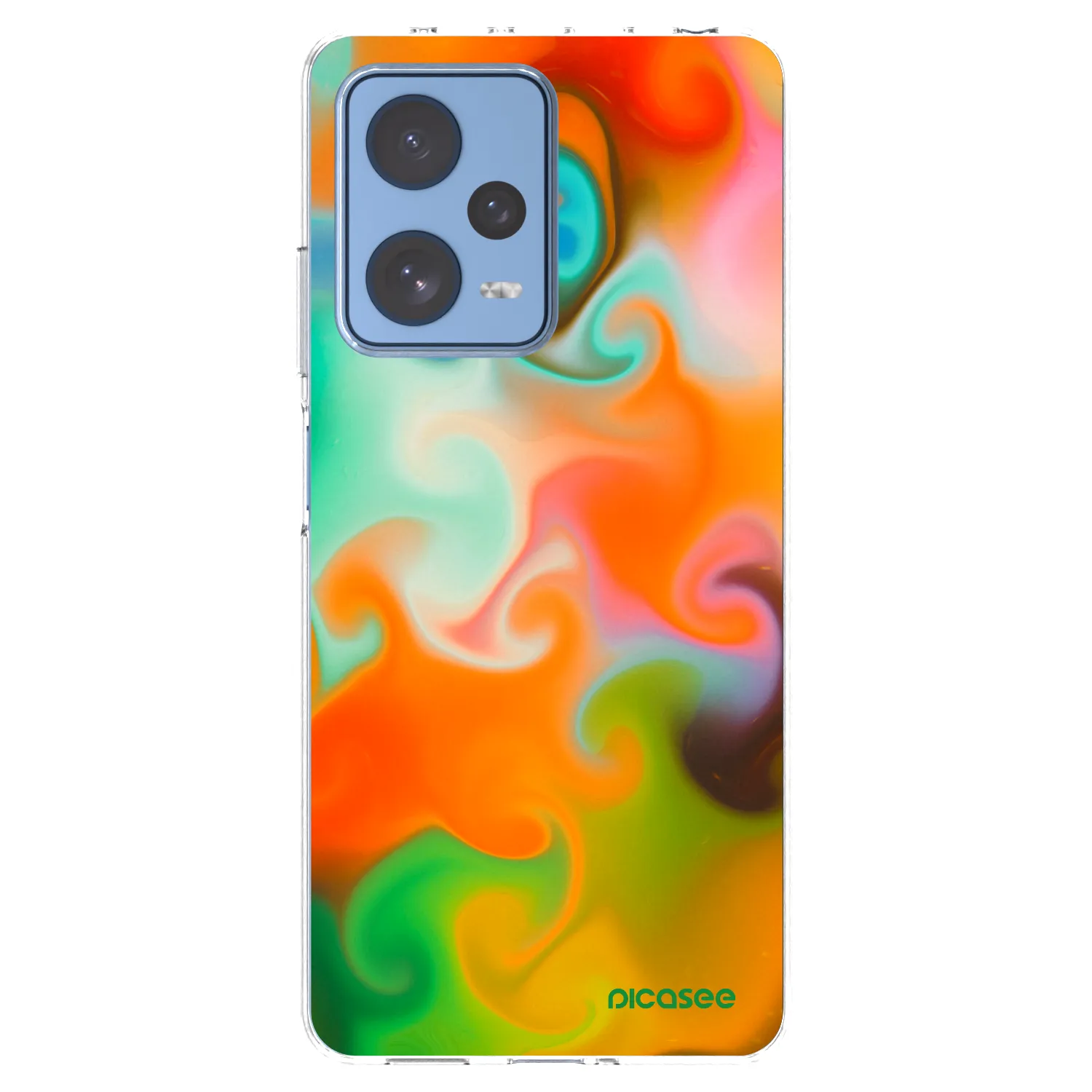 Picasee silikonska prozirna maskica za Xiaomi Redmi Note 12 Pro 5G - Juice