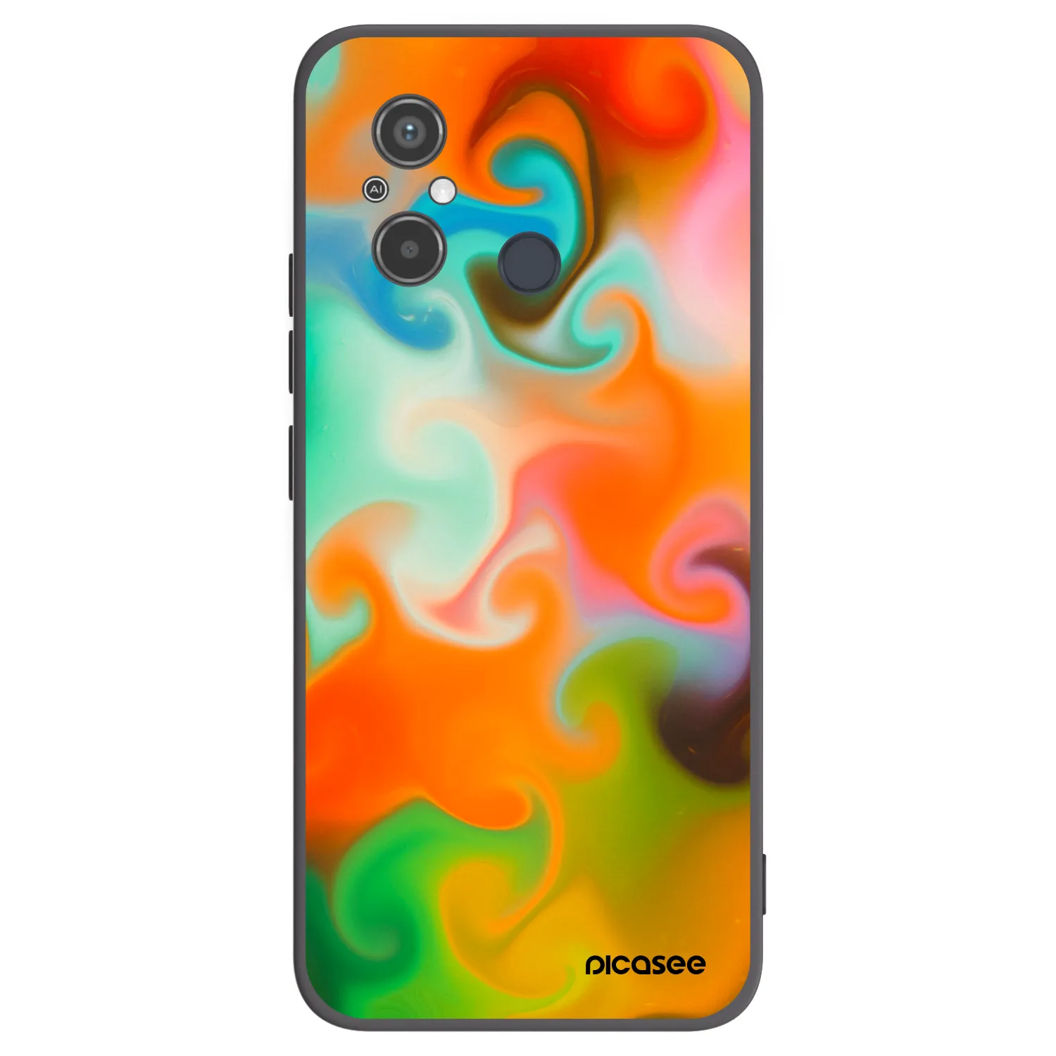 Picasee crna silikonska maskica za Xiaomi Redmi 12C - Juice