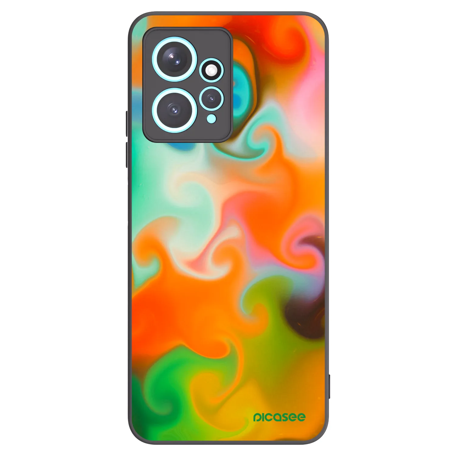 Picasee crna silikonska maskica za Xiaomi Redmi Note 12 4G - Juice