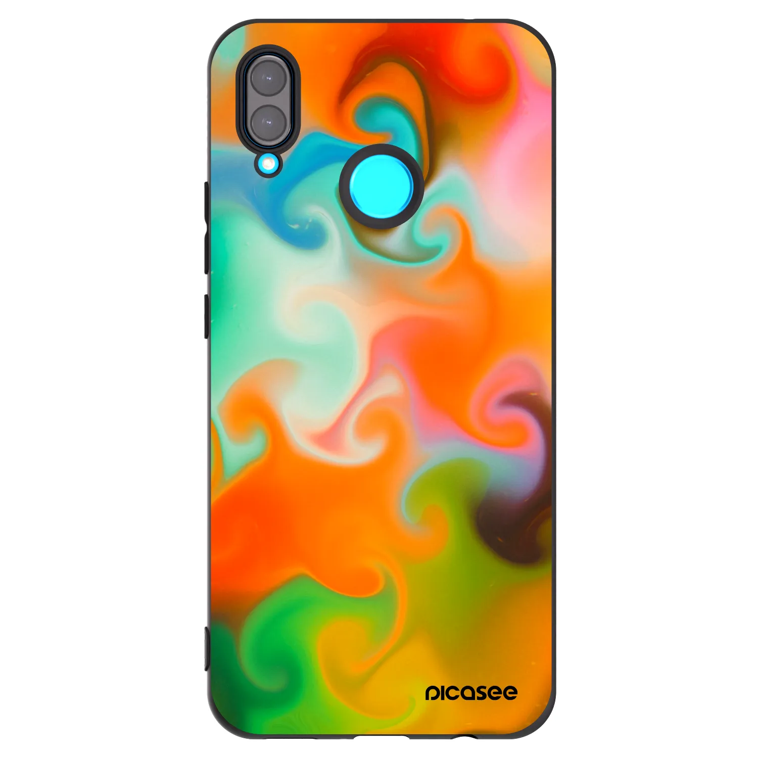 Picasee crna silikonska maskica za Huawei Nova 3 - Juice
