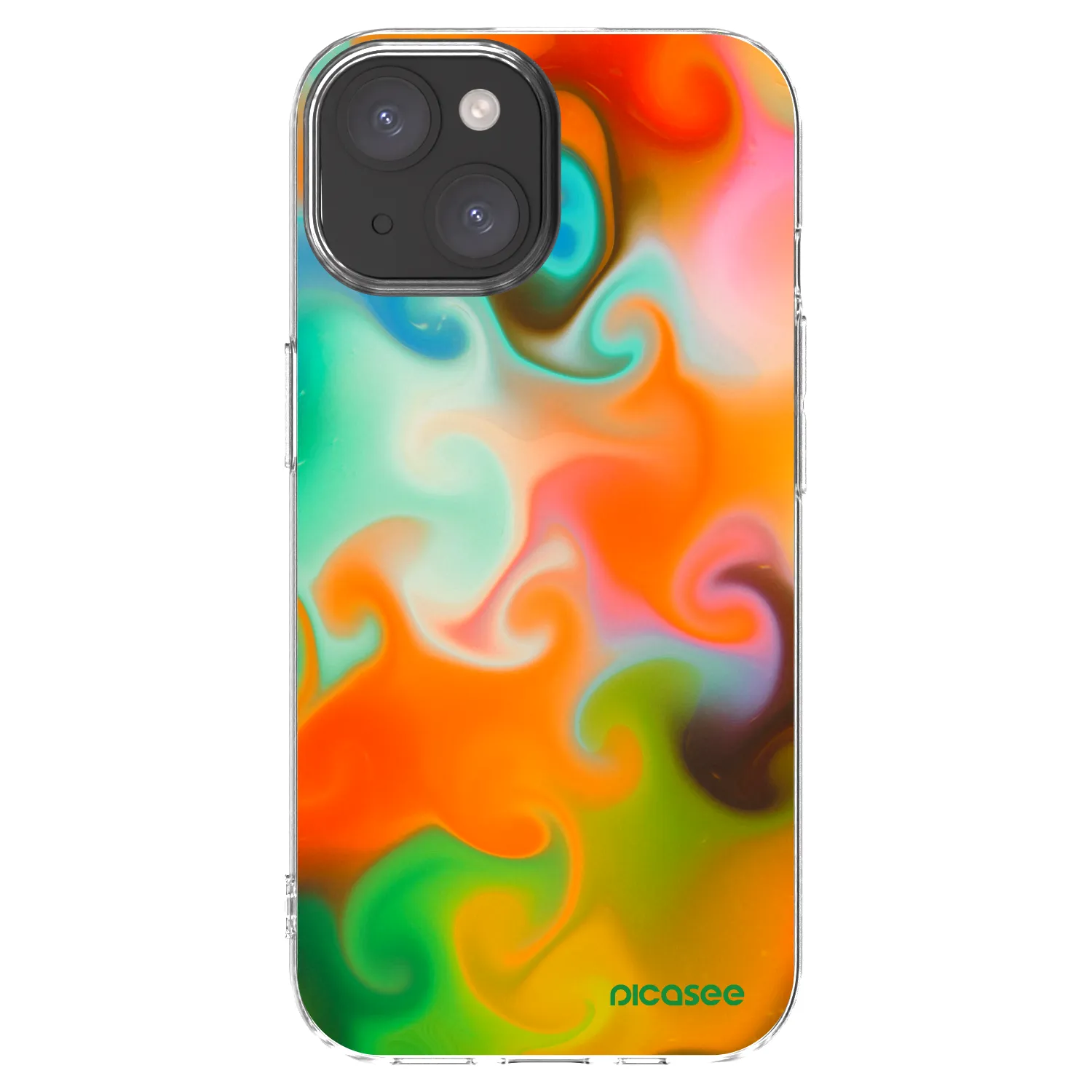 Picasee silikonska prozirna maskica za Apple iPhone 15 - Juice