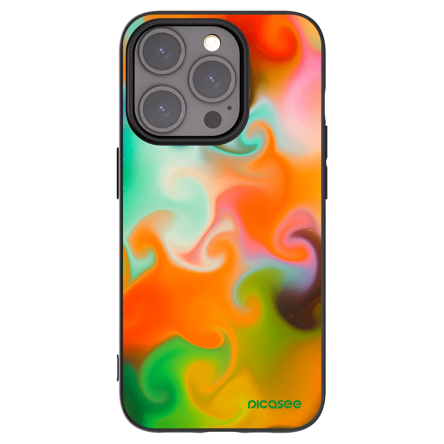 Picasee crna silikonska maskica za Apple iPhone 15 Pro - Juice