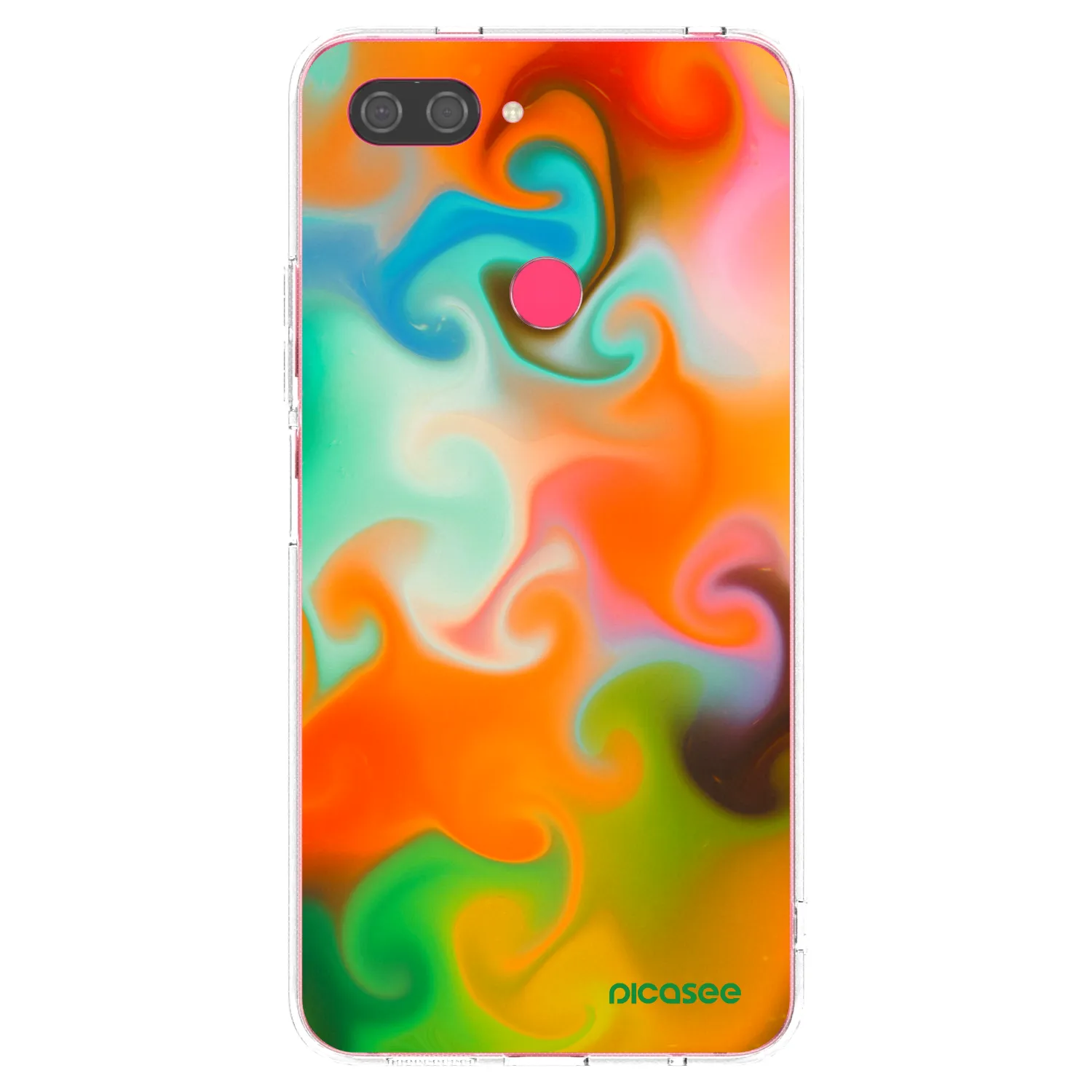 Picasee silikonska prozirna maskica za Xiaomi Mi 8 Lite - Juice