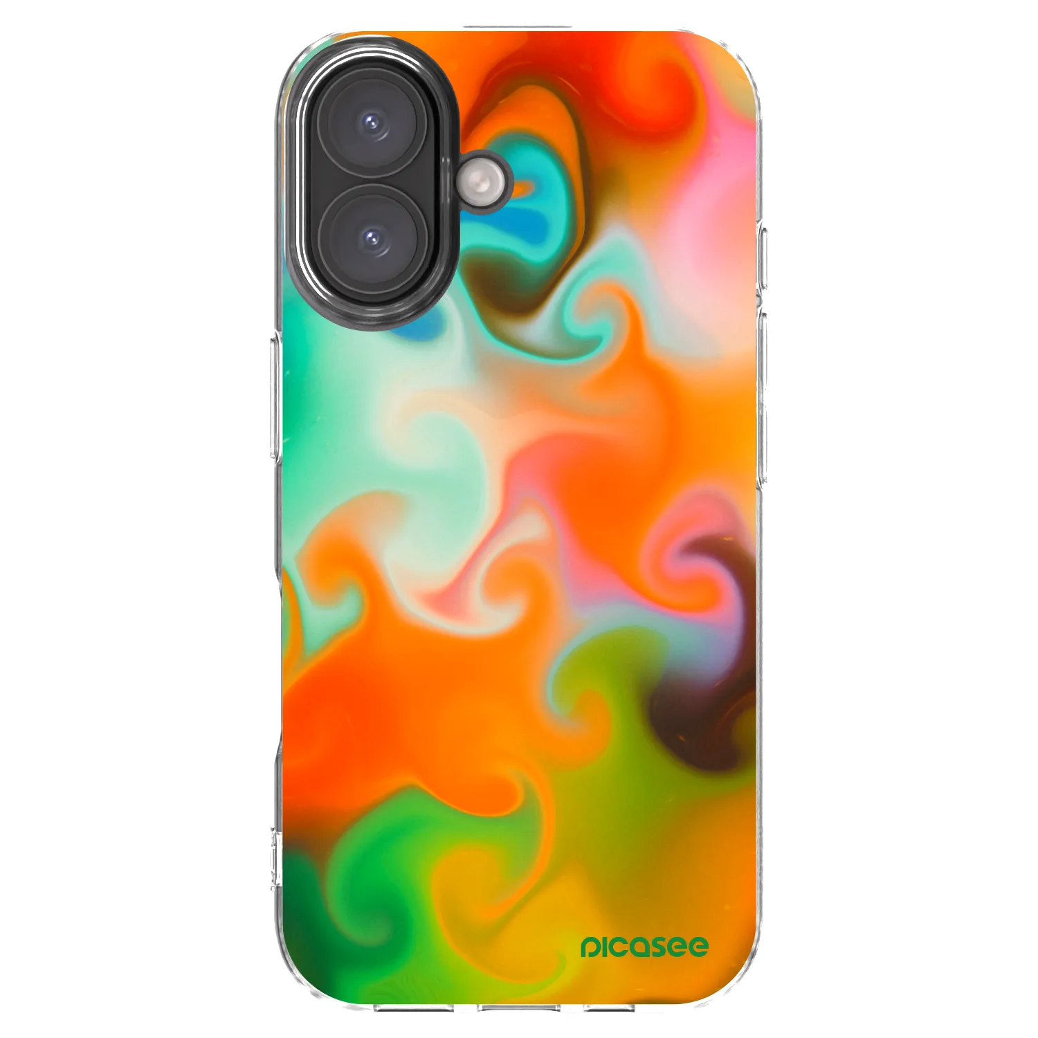 Picasee silikonska prozirna maskica za Apple iPhone 16 - Juice