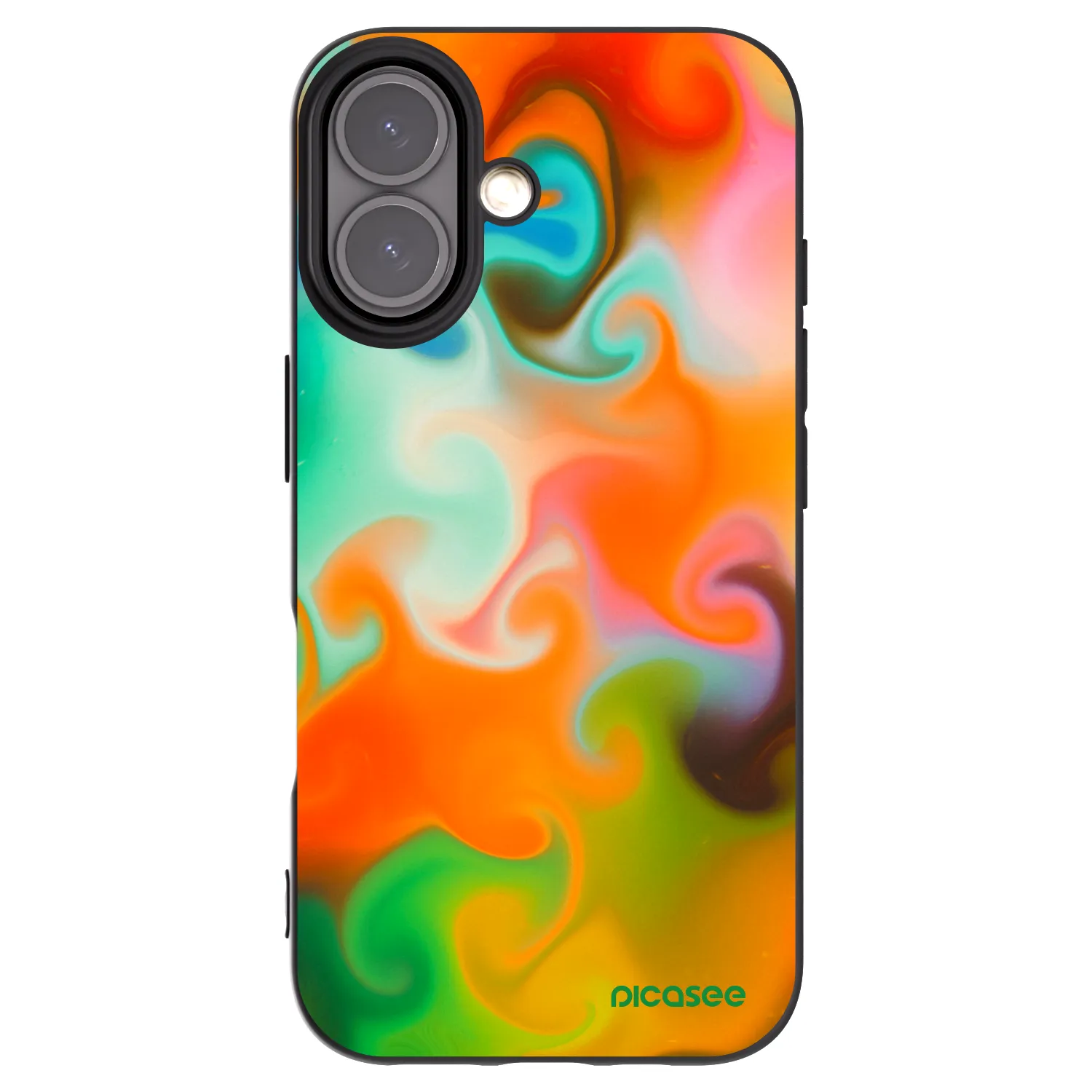 Picasee crna silikonska maskica za Apple iPhone 16 - Juice