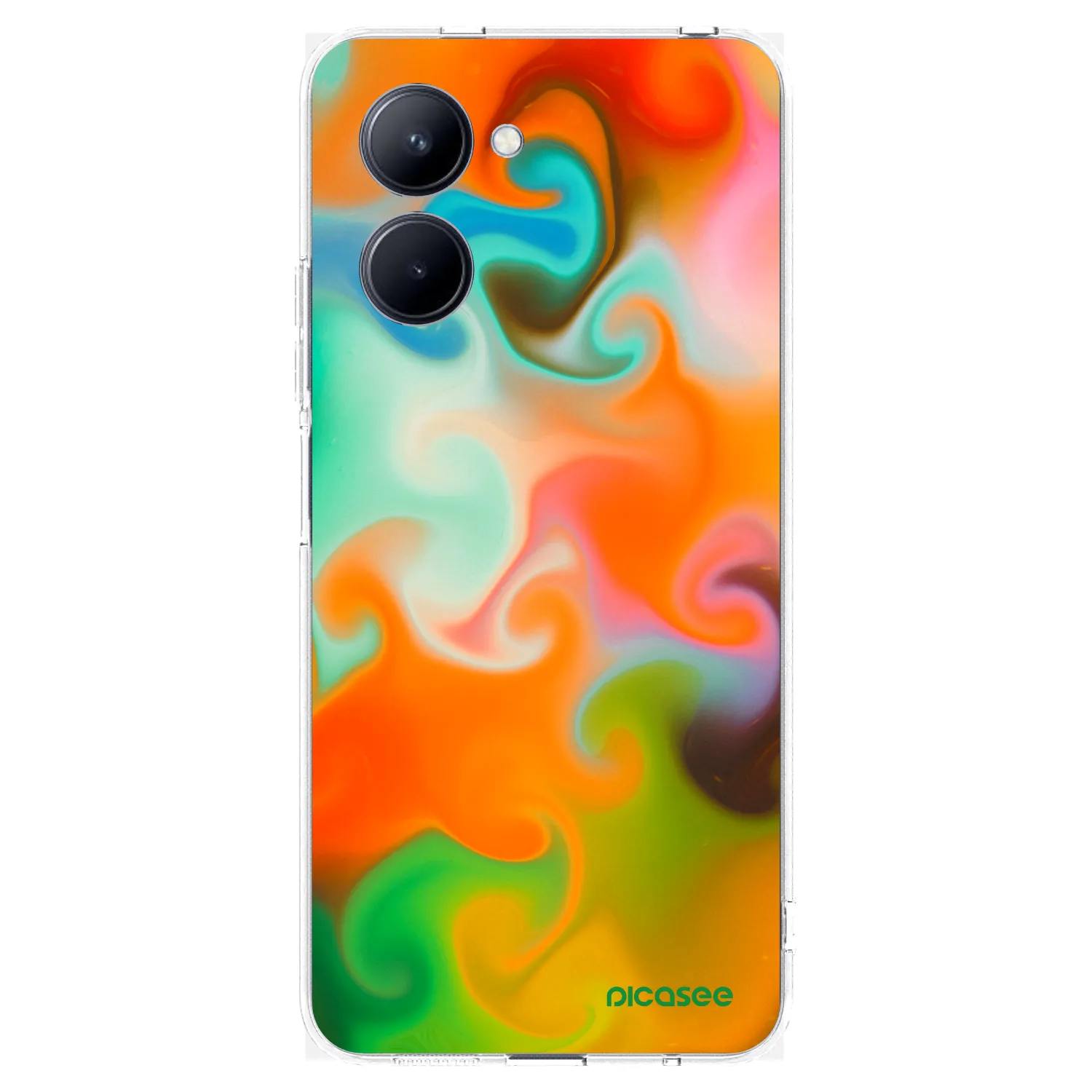 Picasee silikonska prozirna maskica za Realme C33 (2023) - Juice