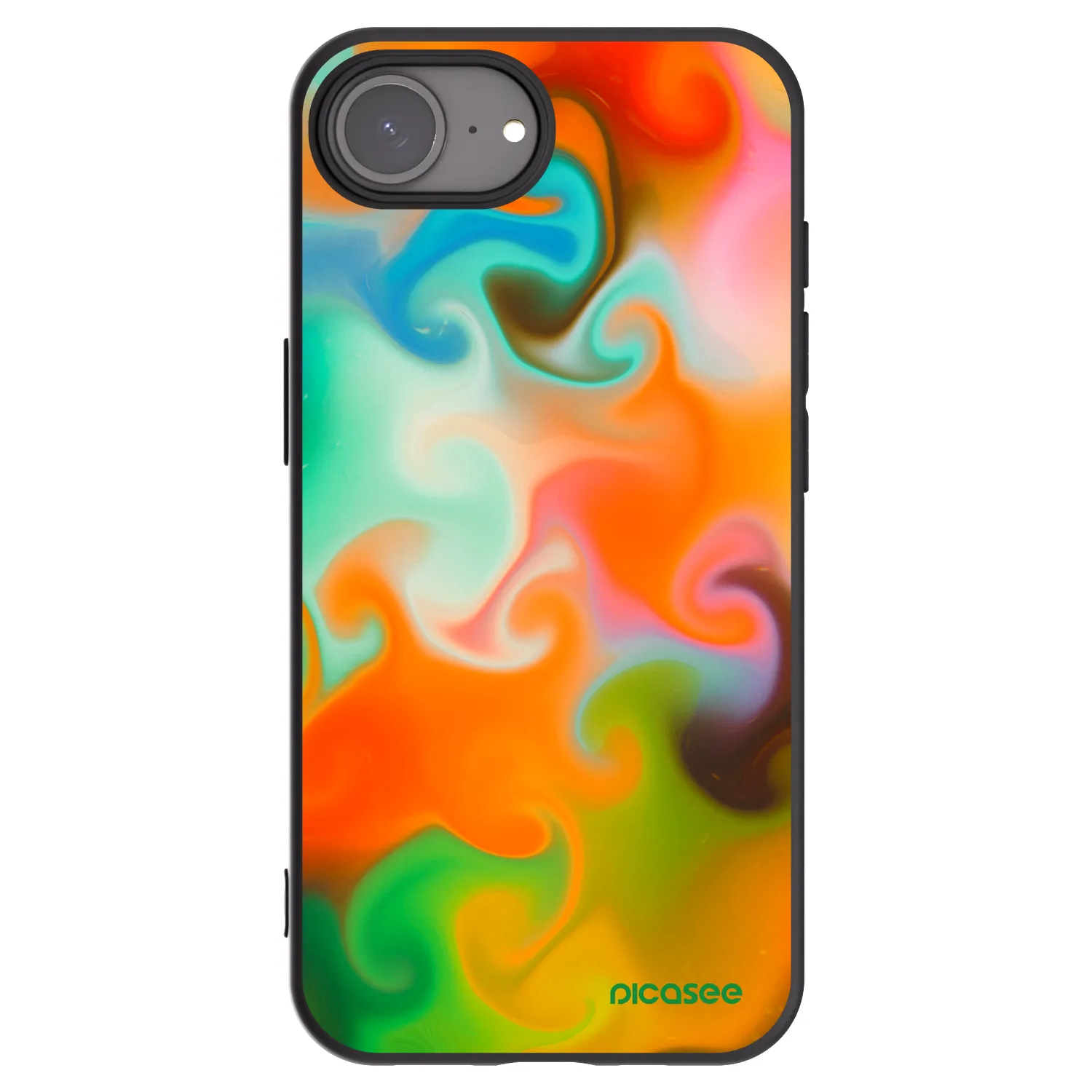 Picasee crna silikonska maskica za Apple iPhone 16e - Juice