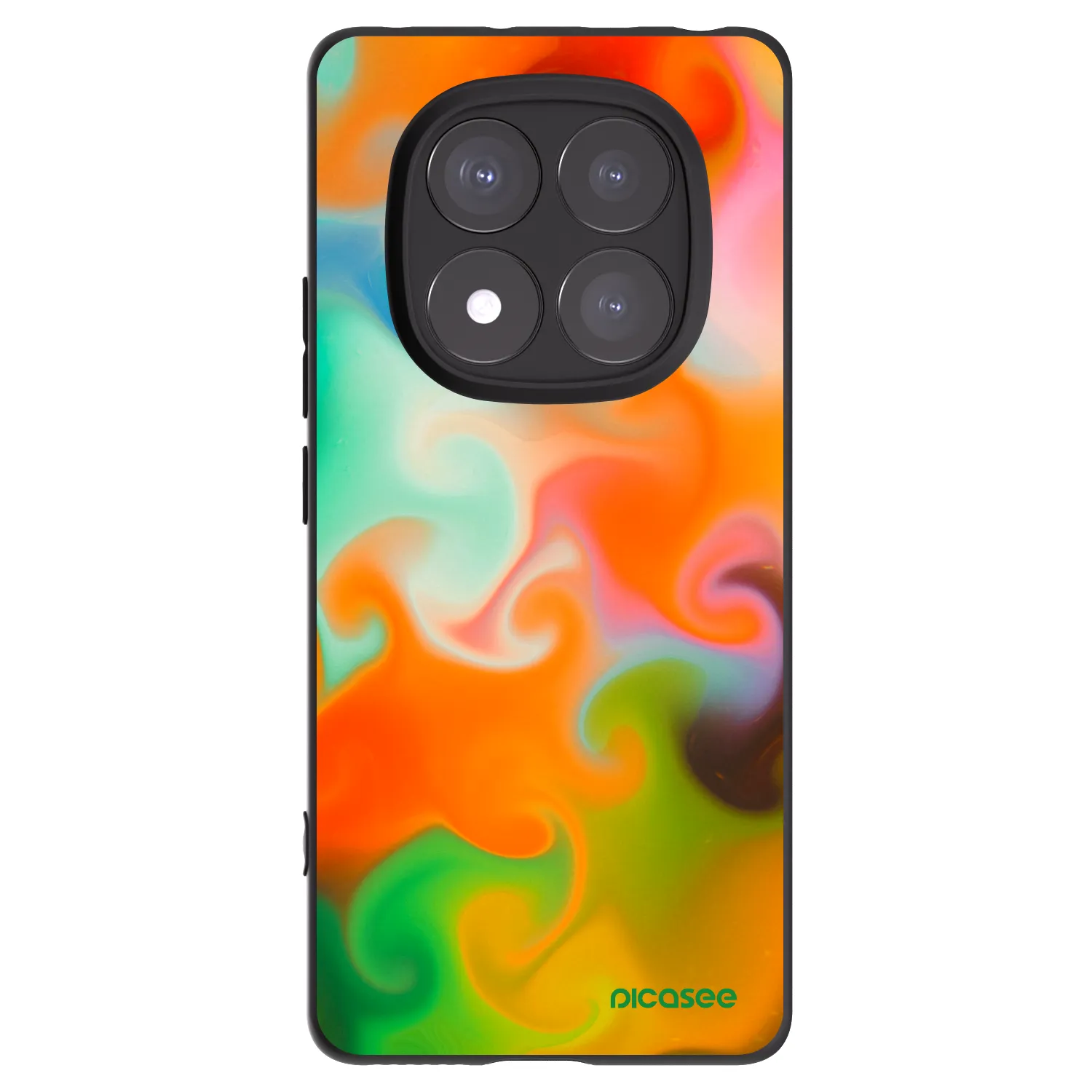 Picasee crna silikonska maskica za Xiaomi Redmi Note 14 Pro+ 5G - Juice