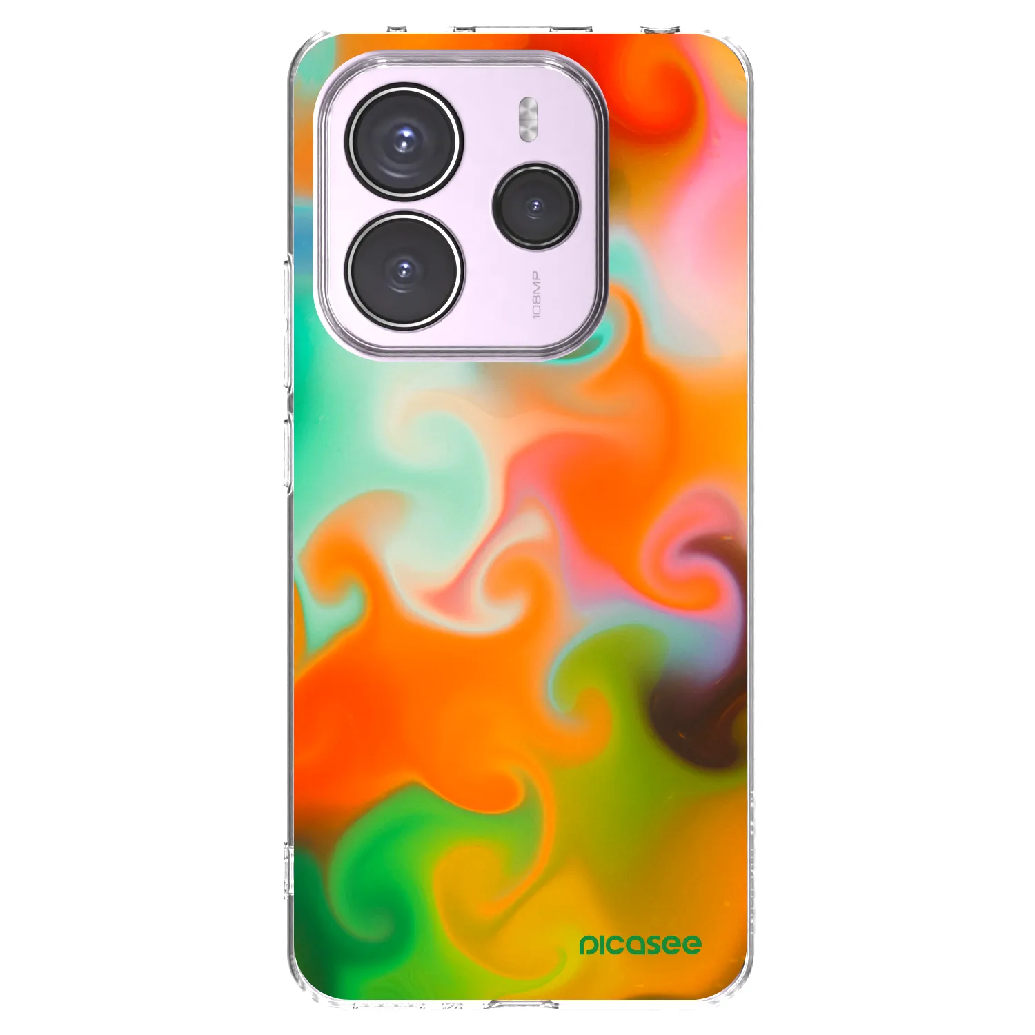 Picasee silikonska prozirna maskica za Xiaomi Redmi Note 14 5G - Juice