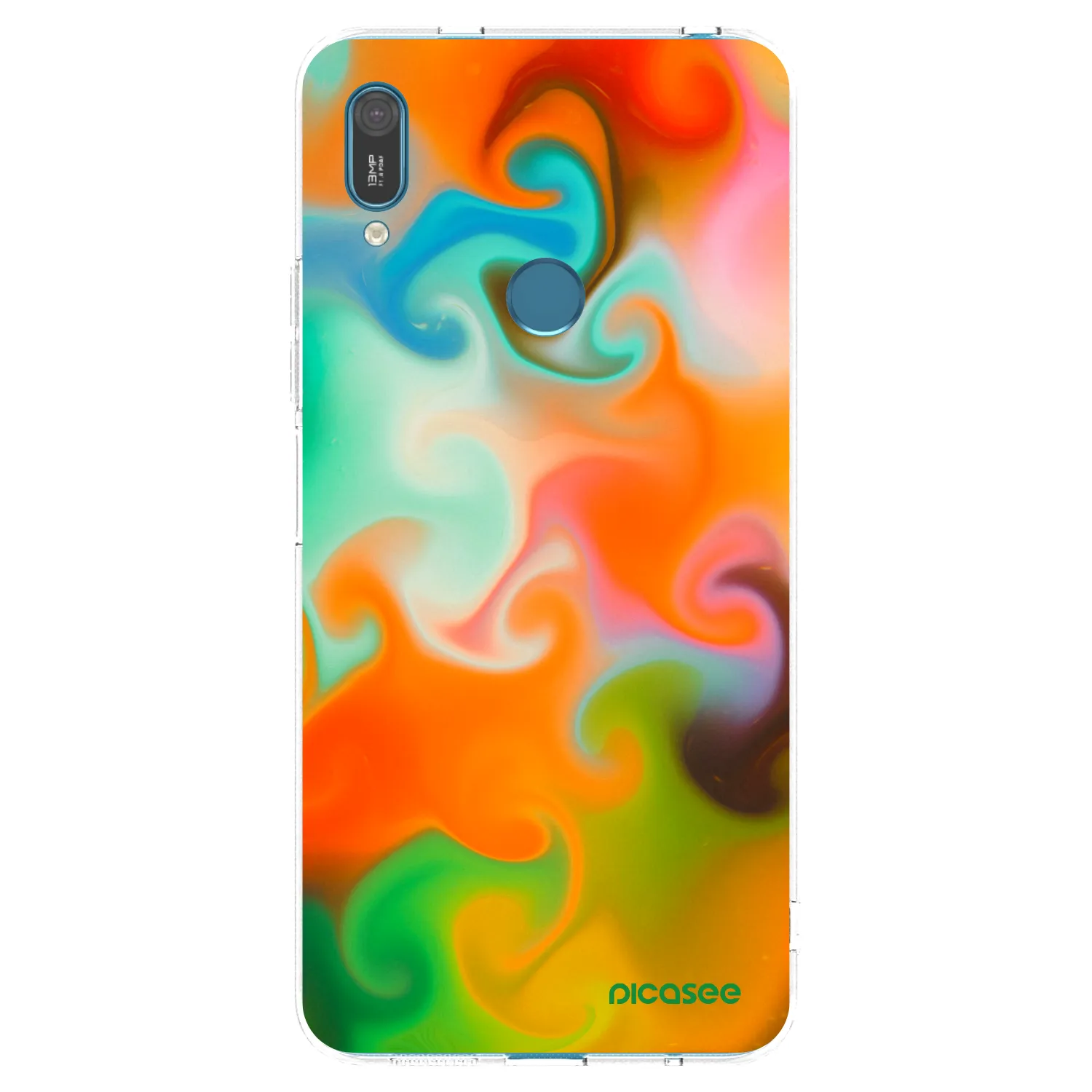 Picasee silikonska prozirna maskica za Huawei Y7 2019 - Juice