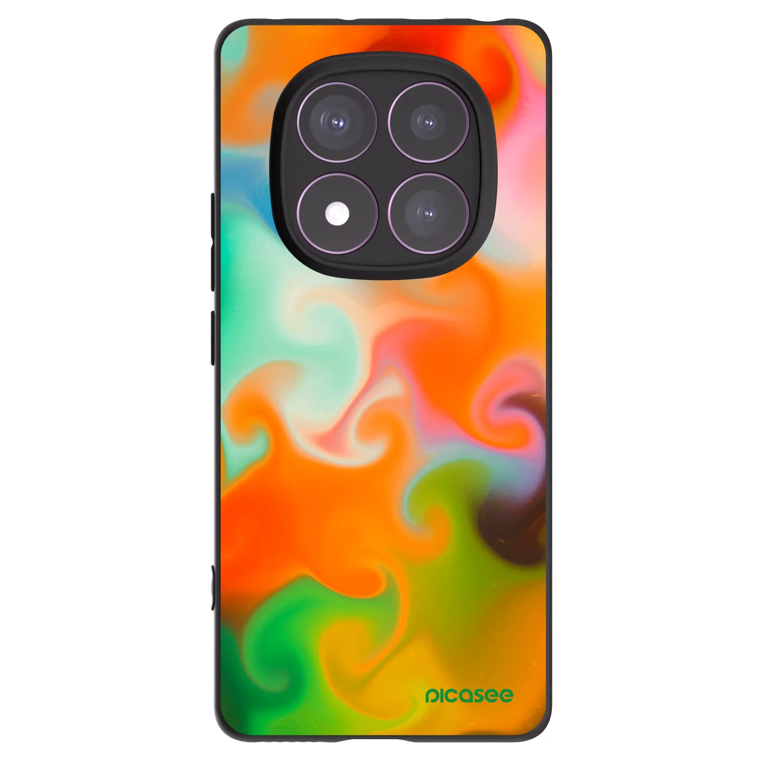 Picasee crna silikonska maskica za Xiaomi Redmi Note 14 Pro 4G - Juice