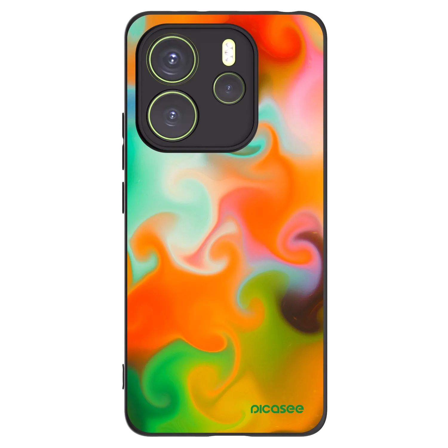 Picasee crna silikonska maskica za Xiaomi Redmi Note 14 4G - Juice