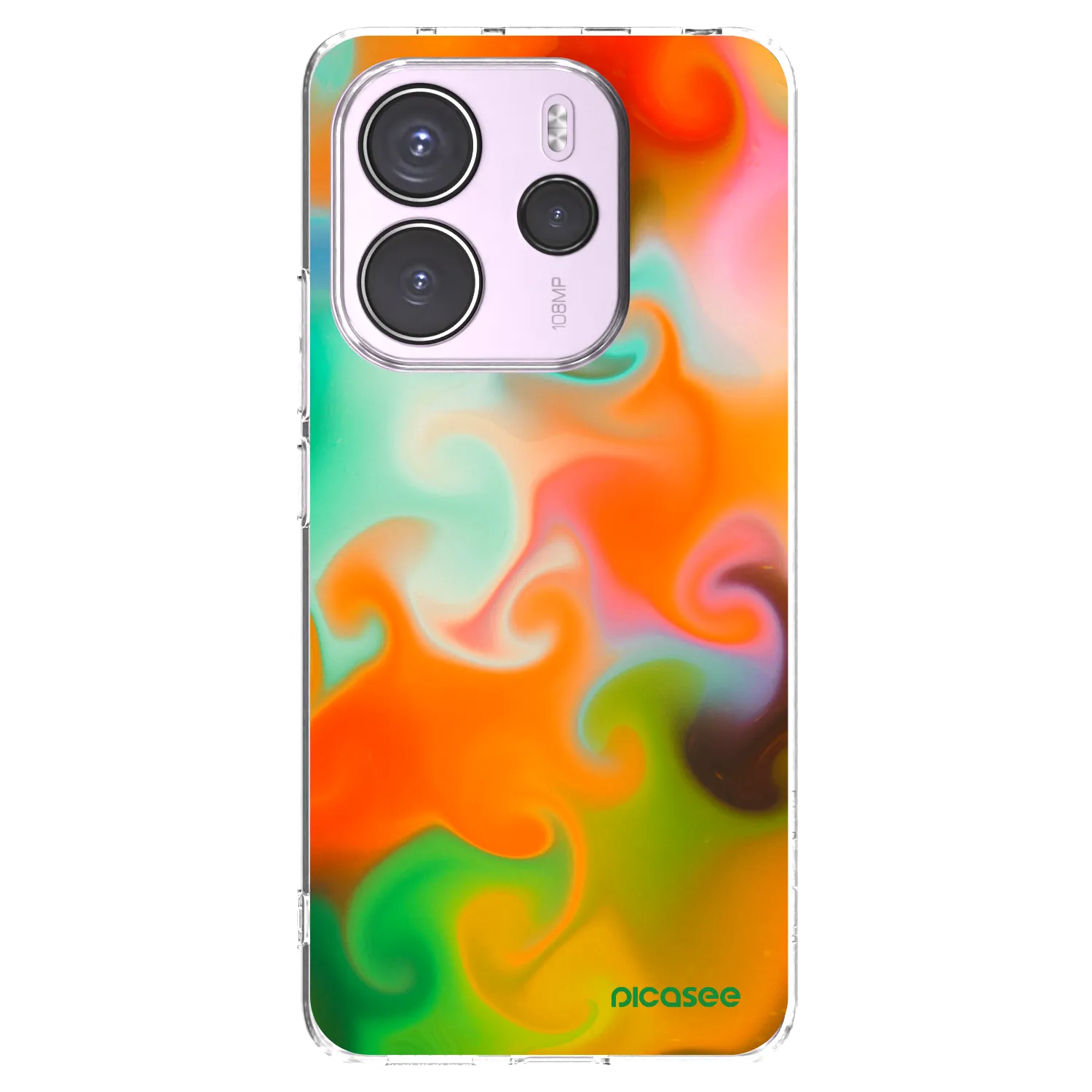 Picasee silikonska prozirna maskica za Xiaomi Redmi Note 14 4G - Juice