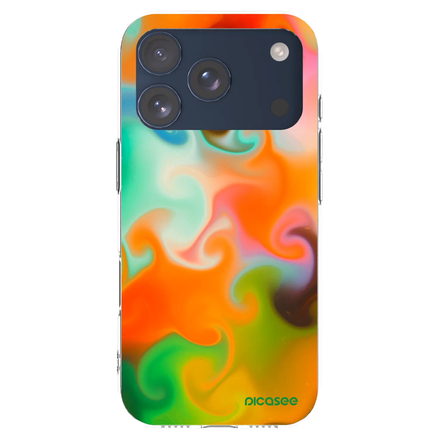 Picasee silikonska prozirna maskica za Apple iPhone 17 Pro - Juice