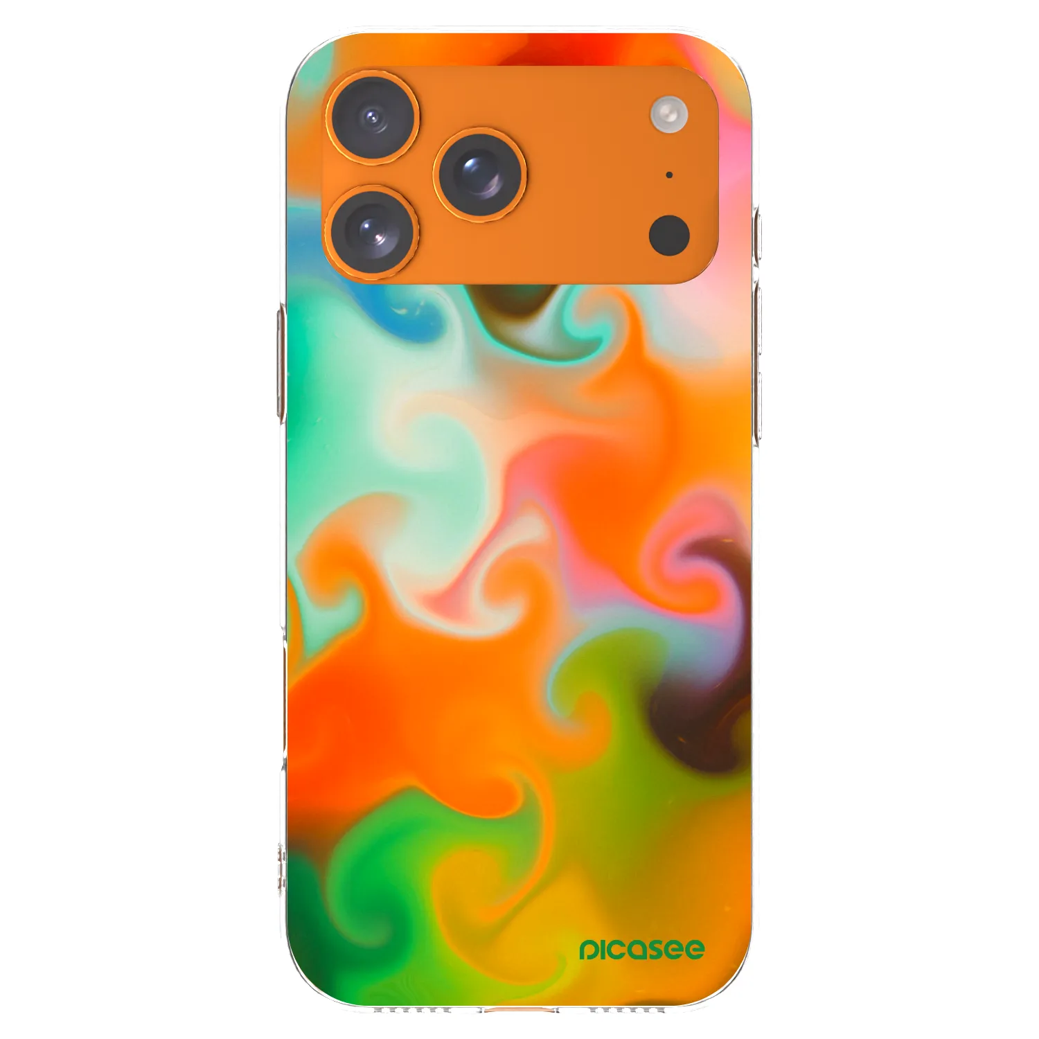 Picasee silikonska prozirna maskica za Apple iPhone 17 Pro Max - Juice