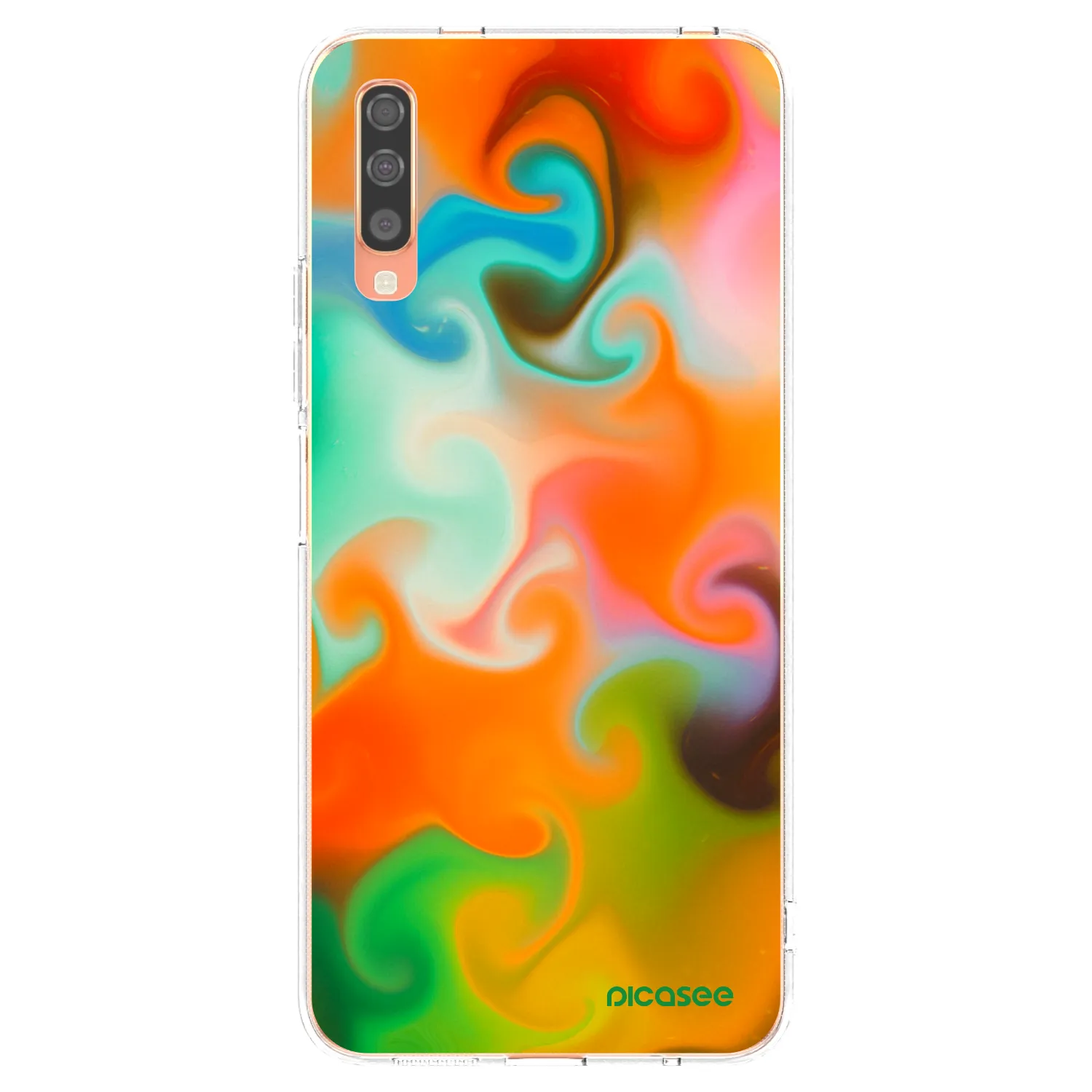 Picasee silikonska prozirna maskica za Samsung Galaxy A70 A705F - Juice