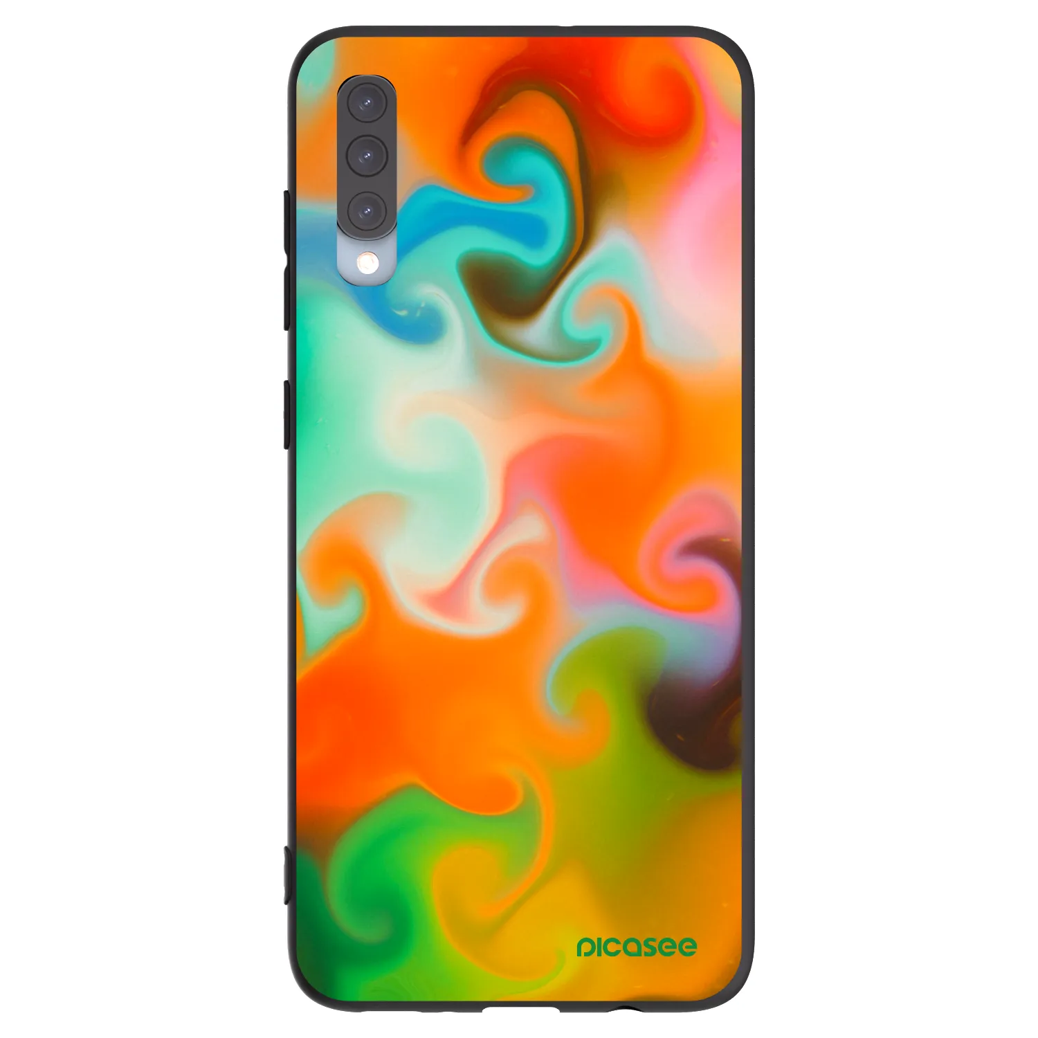 Picasee crna silikonska maskica za Samsung Galaxy A70 A705F - Juice