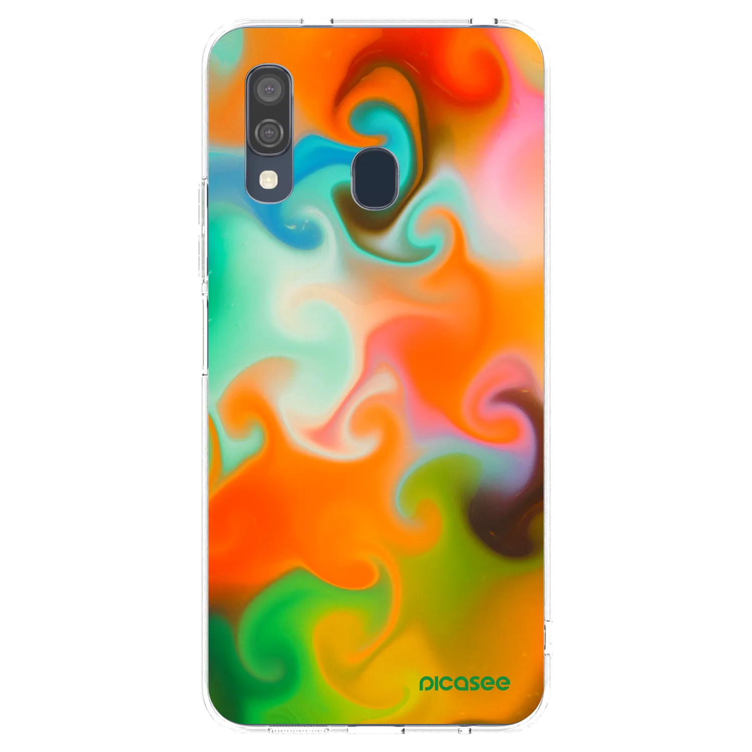 Picasee silikonska prozirna maskica za Samsung Galaxy A40 A405F - Juice