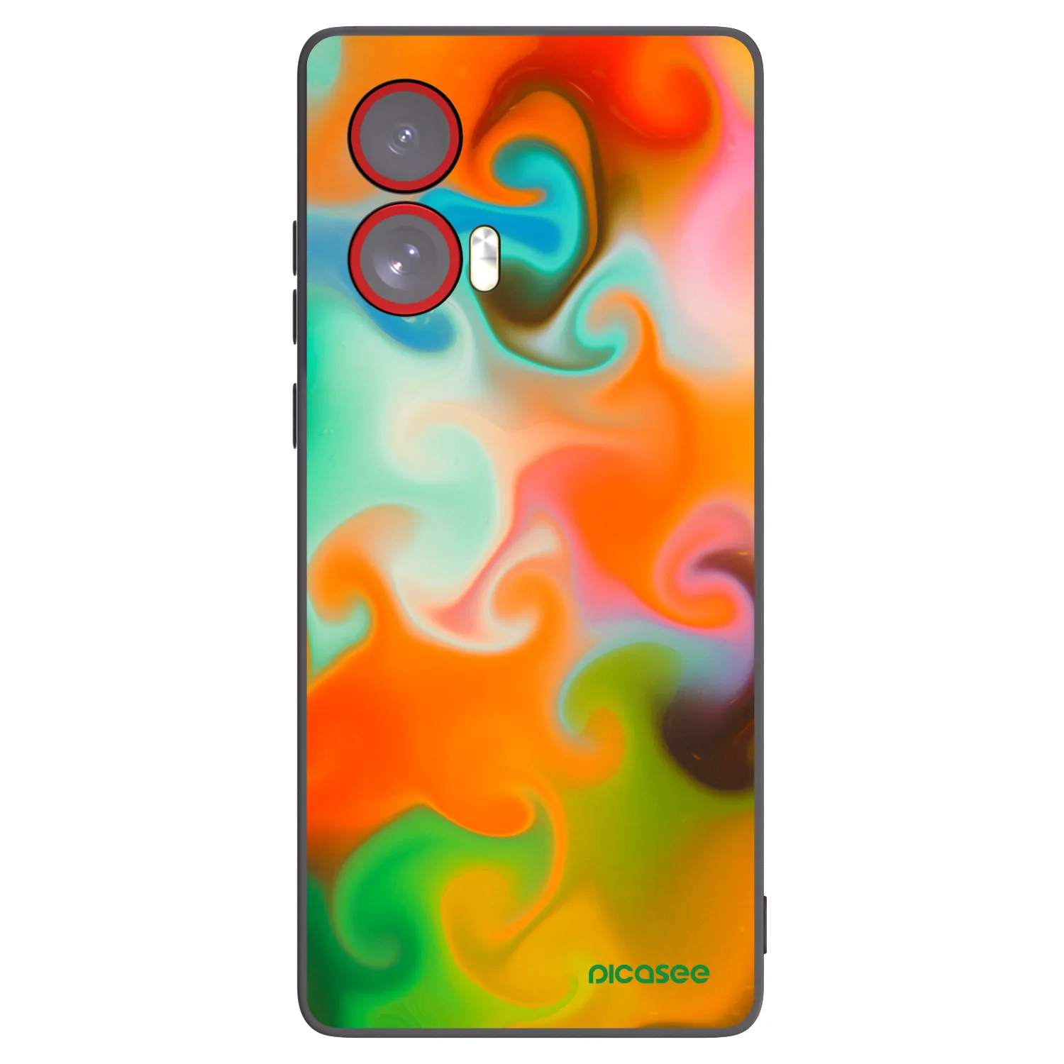 Picasee crna silikonska maskica za Motorola Edge 50 Fusion - Juice