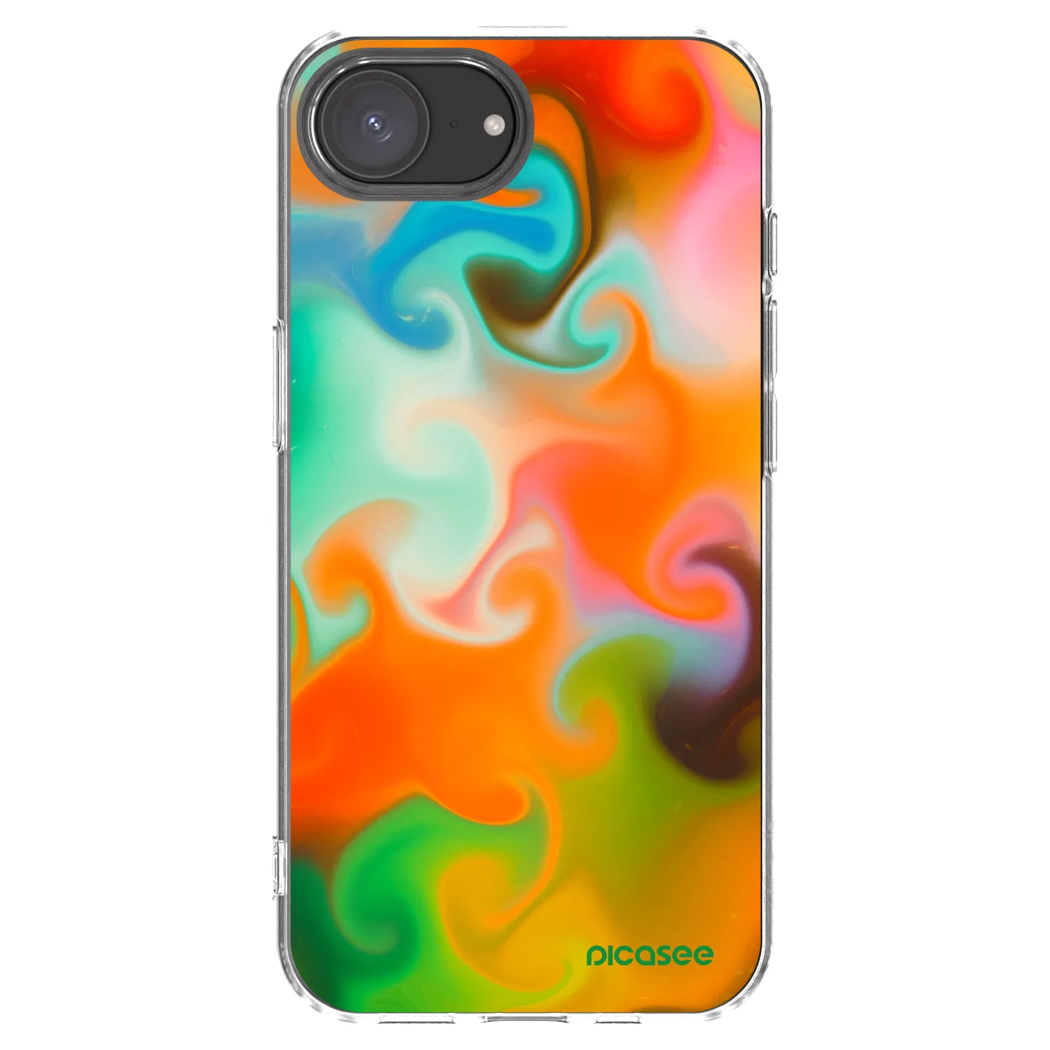 Picasee silikonska prozirna maskica za Apple iPhone 17e - Juice