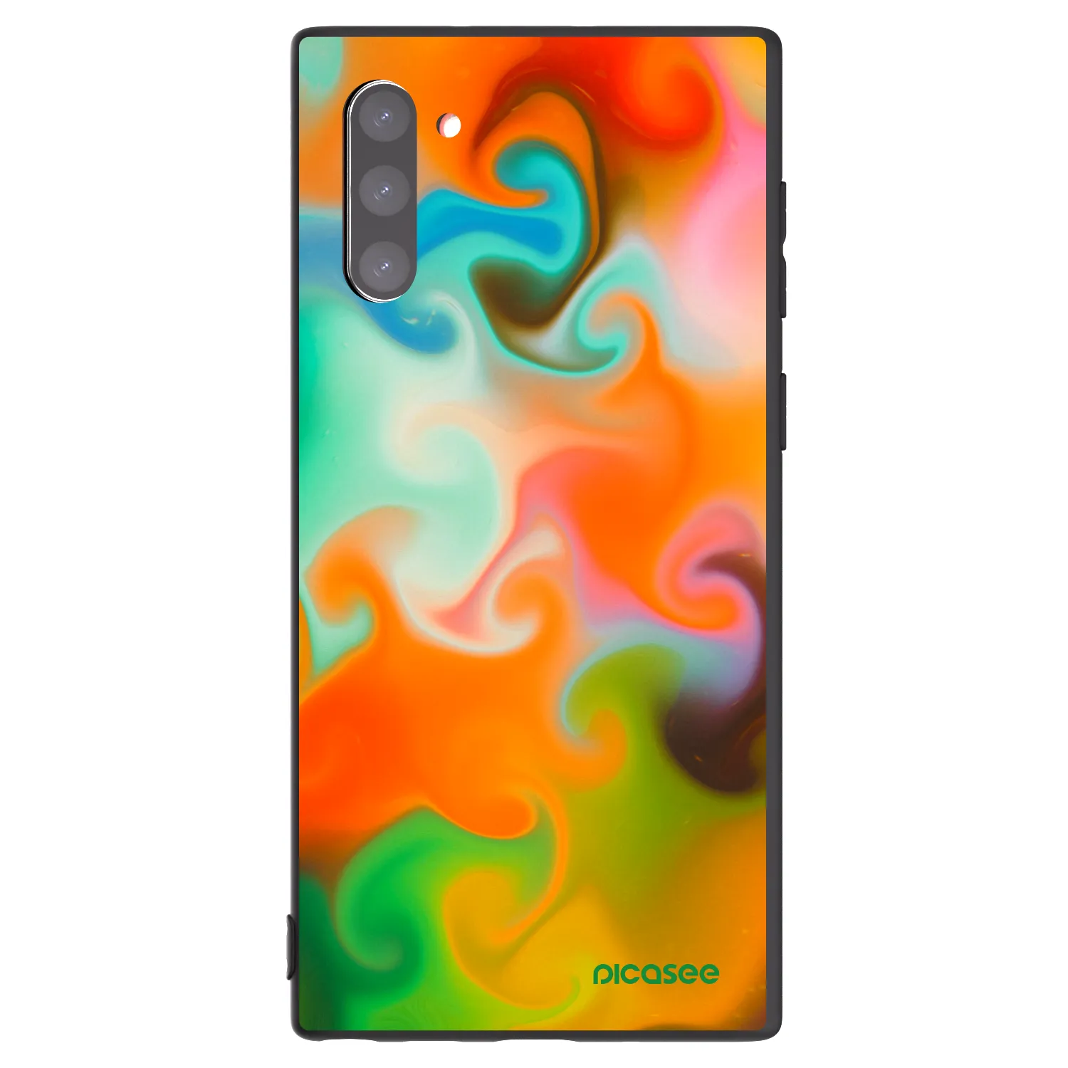 Picasee crna silikonska maskica za Samsung Galaxy Note 10 N970F - Juice