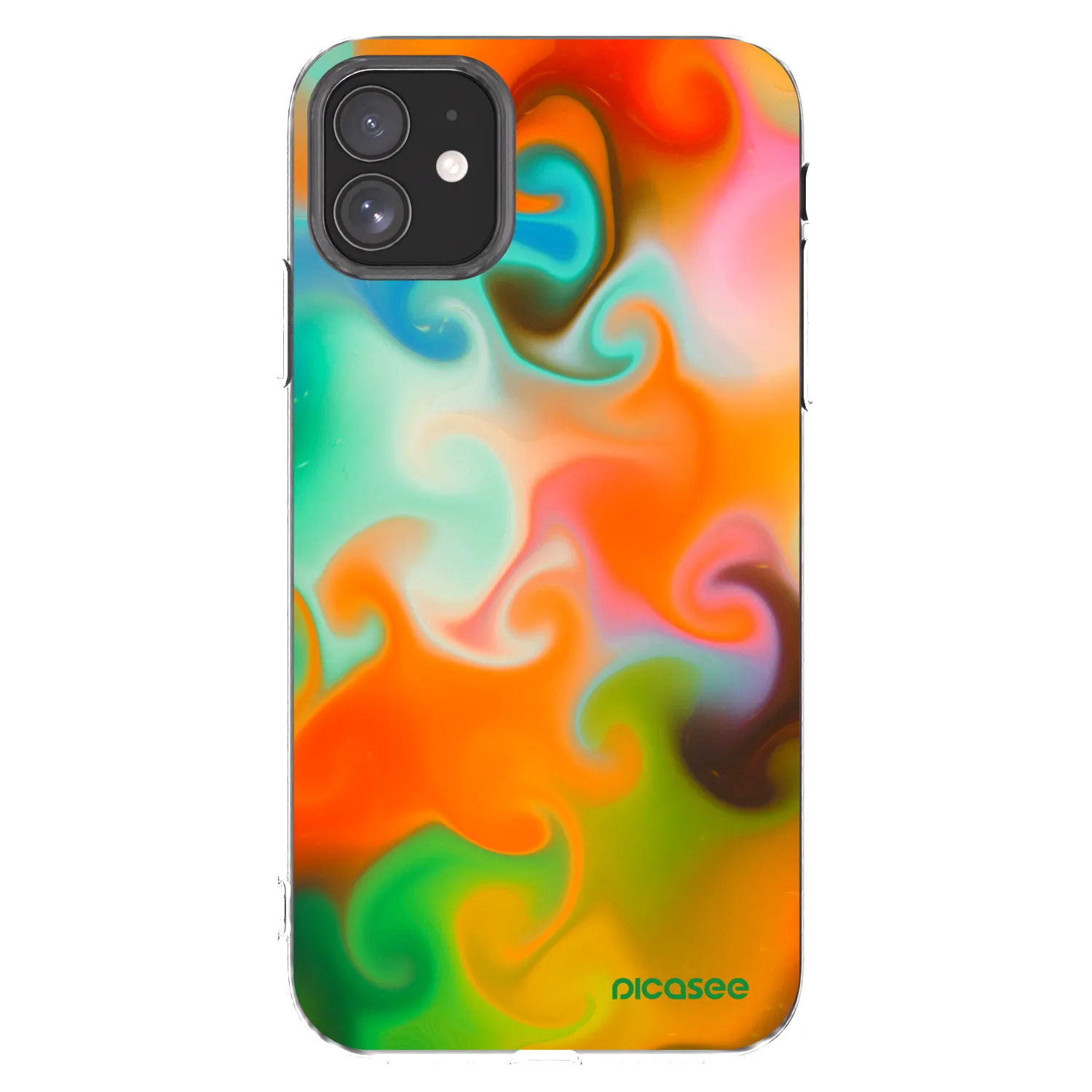 Picasee silikonska prozirna maskica za Apple iPhone 11 - Juice