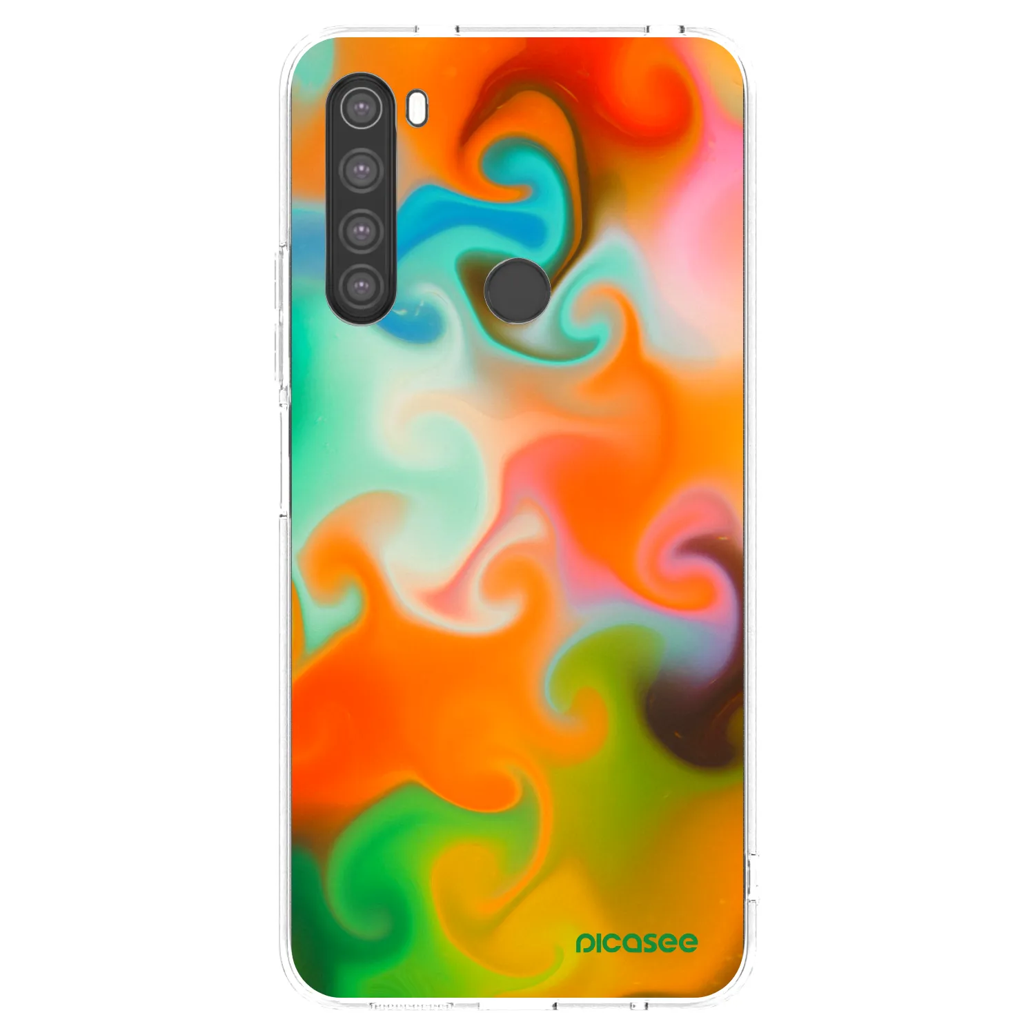 Picasee silikonska prozirna maskica za Xiaomi Redmi Note 8 - Juice