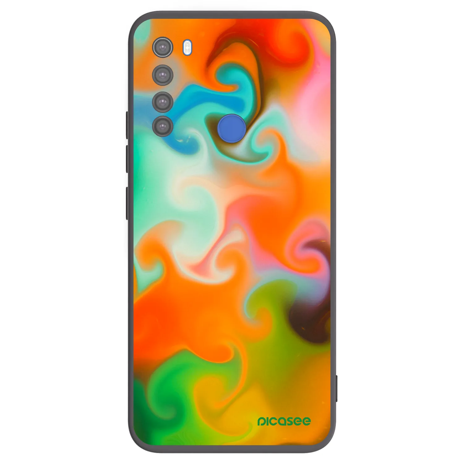 Picasee crna silikonska maskica za Xiaomi Redmi Note 8T - Juice